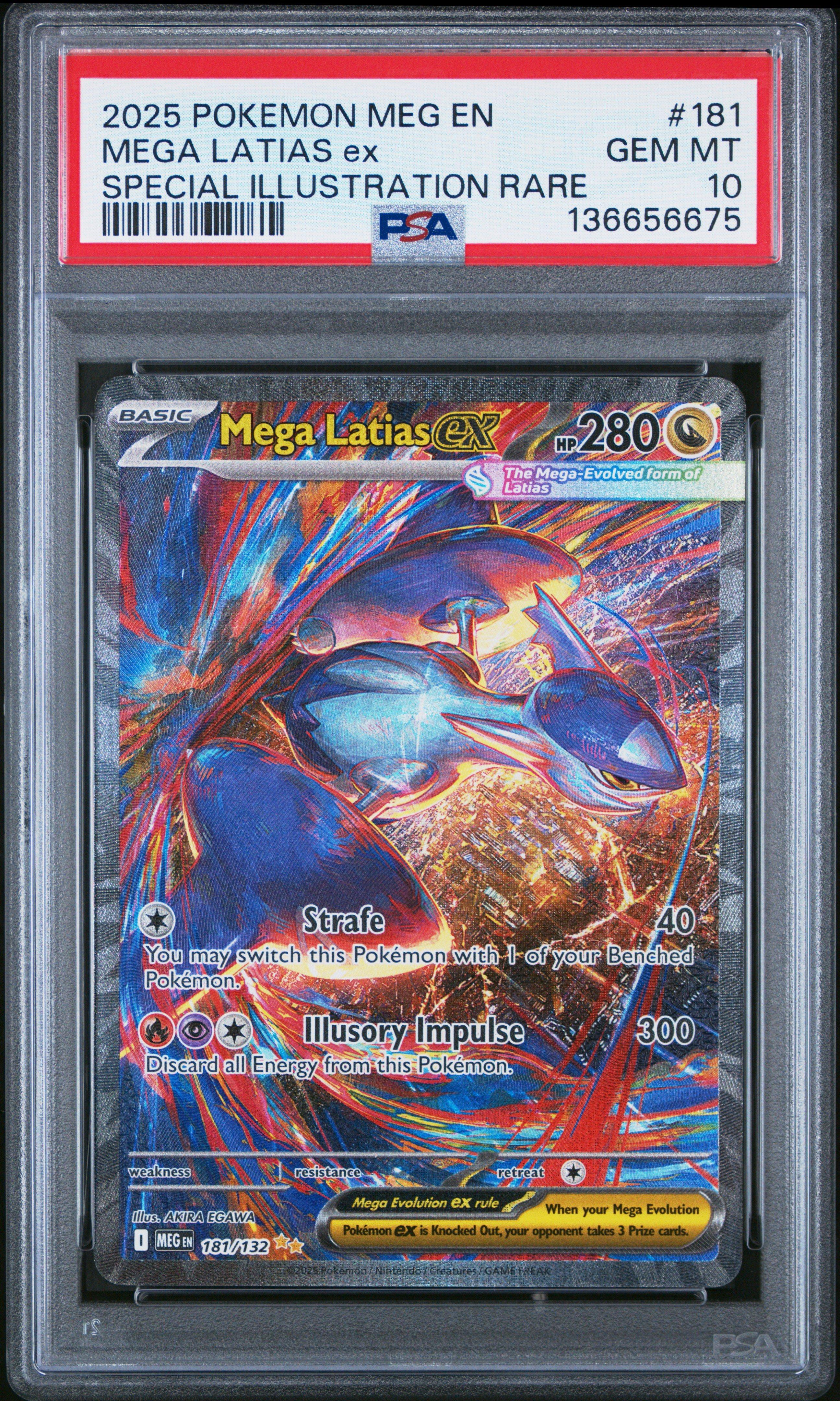 2025 Pokemon Meg En-mega Evolution 181 Mega Latias Ex Special