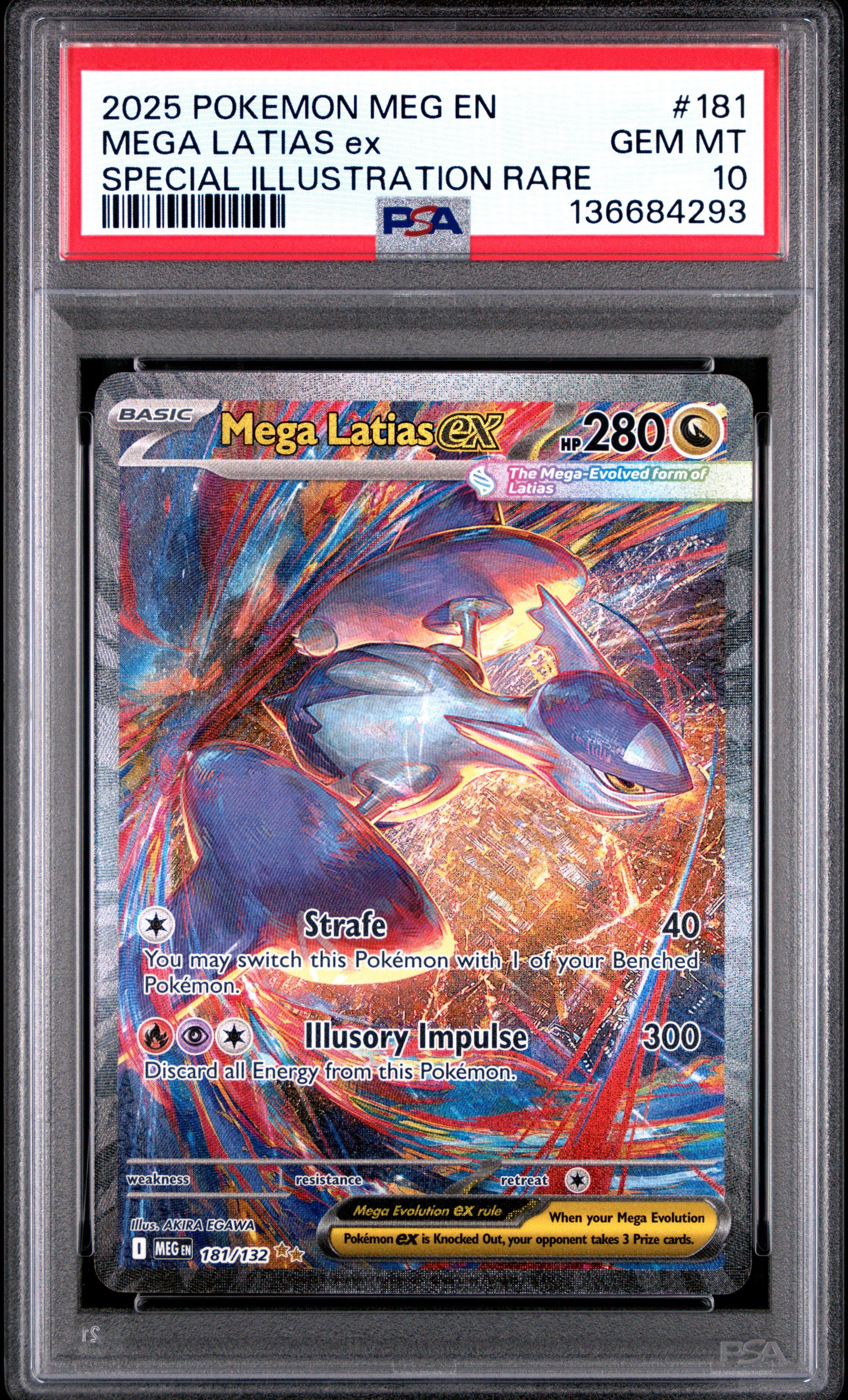 2025 Pokemon Meg En-mega Evolution 181 Mega Latias Ex Special