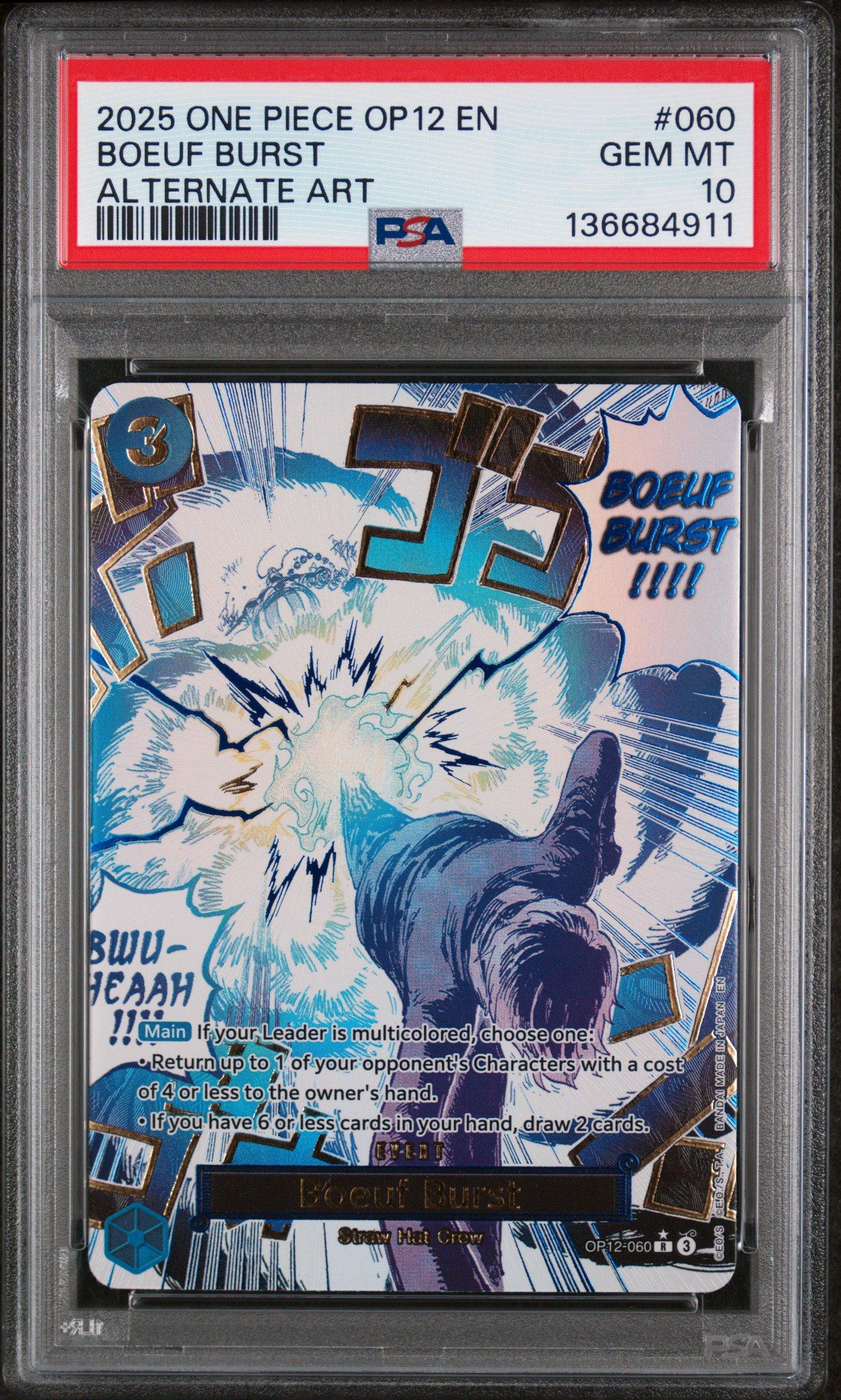 ワンピース カードゲーム 2025 ONE PIECE OP12 JP #060 BOUF BURST 2025 One Piece Op12-legacy Of The Master 060 Boeuf Burst Alternate