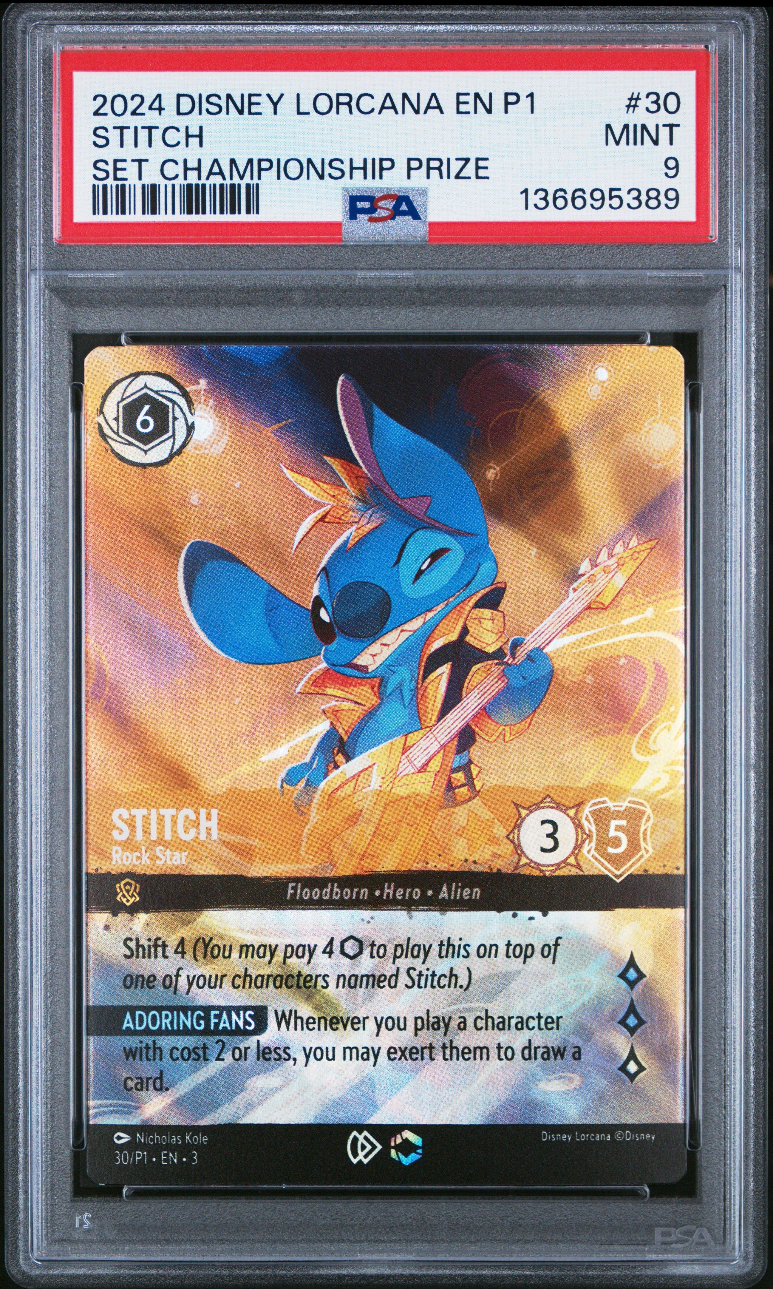 2024 Disney Lorcana En P1-promo 30 Stitch - Rock Star Into The