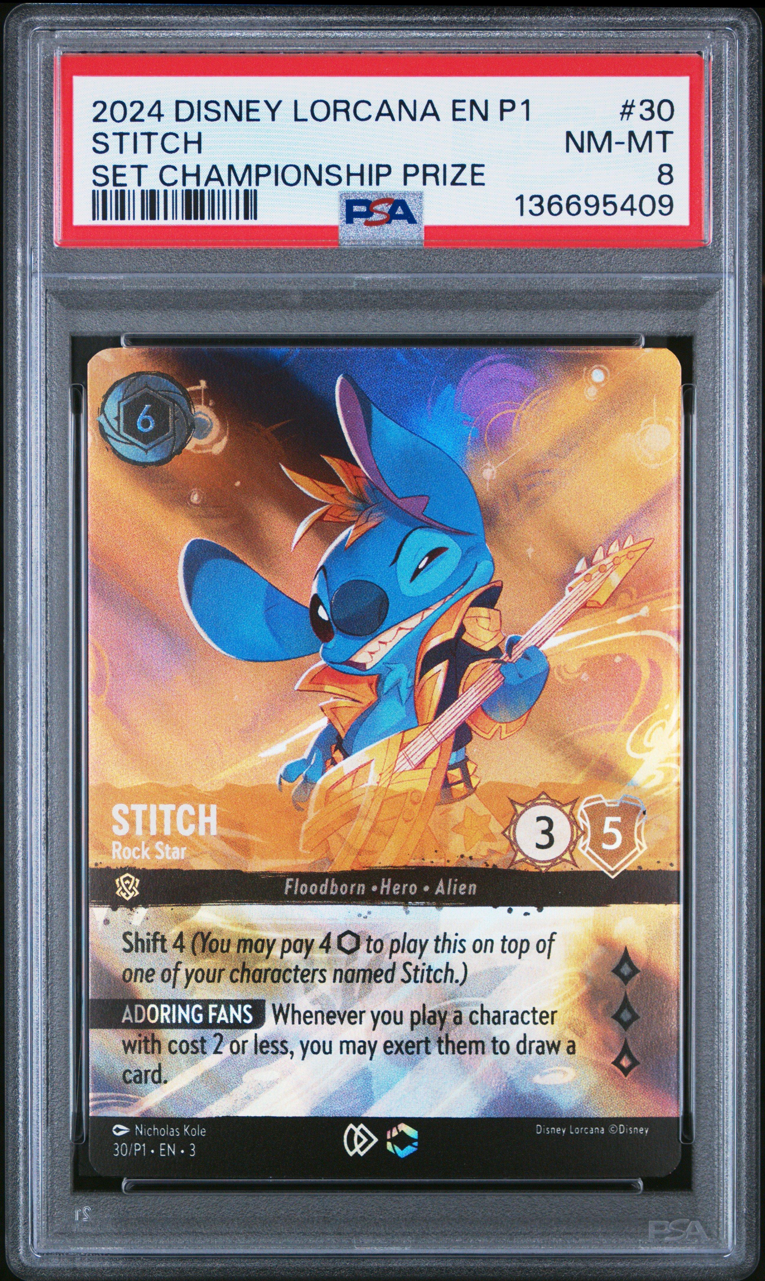 2024 Disney Lorcana En P1-promo 30 Stitch - Rock Star Into The