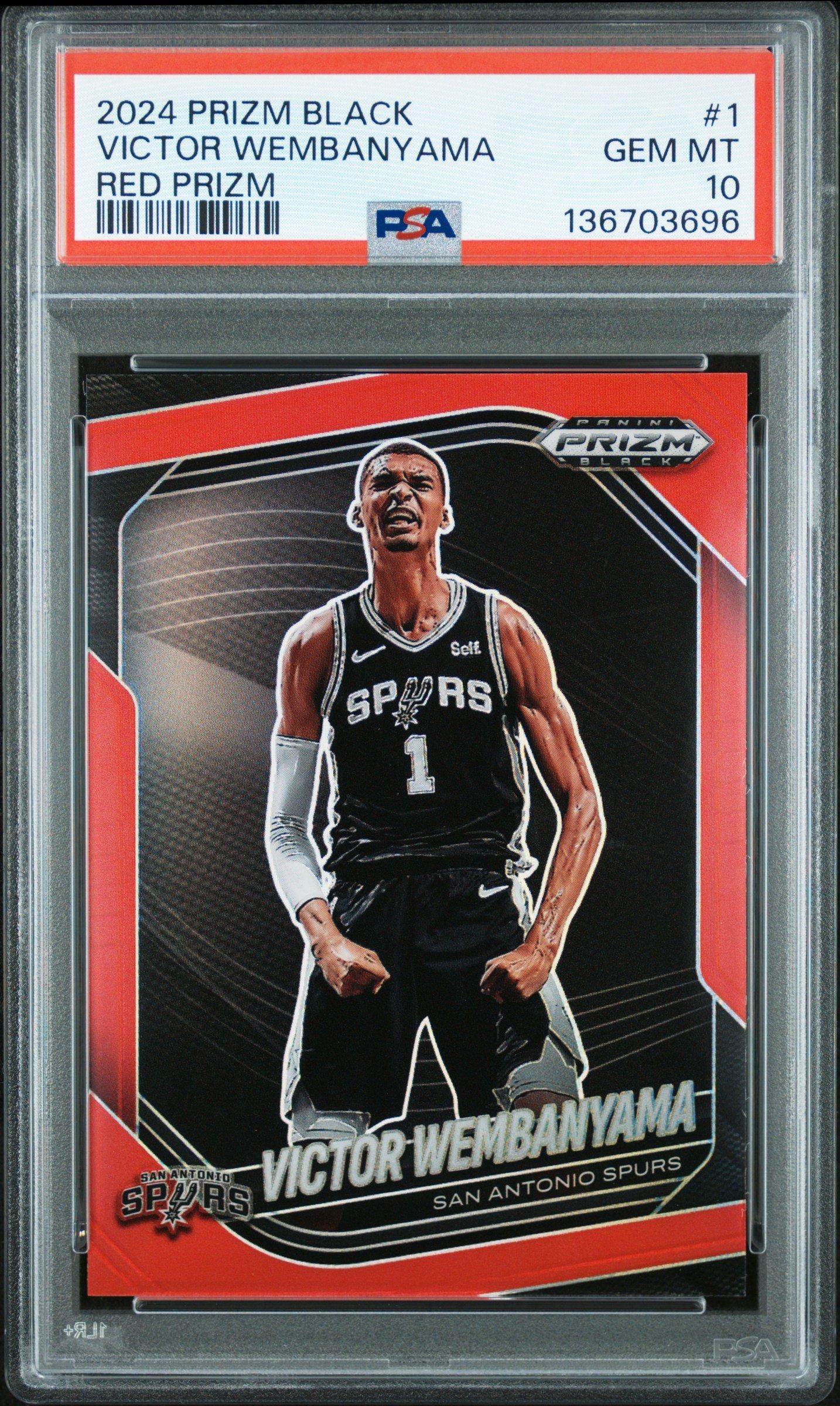victor wembanyama graded cards Victor Wembanyama 2023-24 Panini Contenders Retail SGC 9 Card main image 0