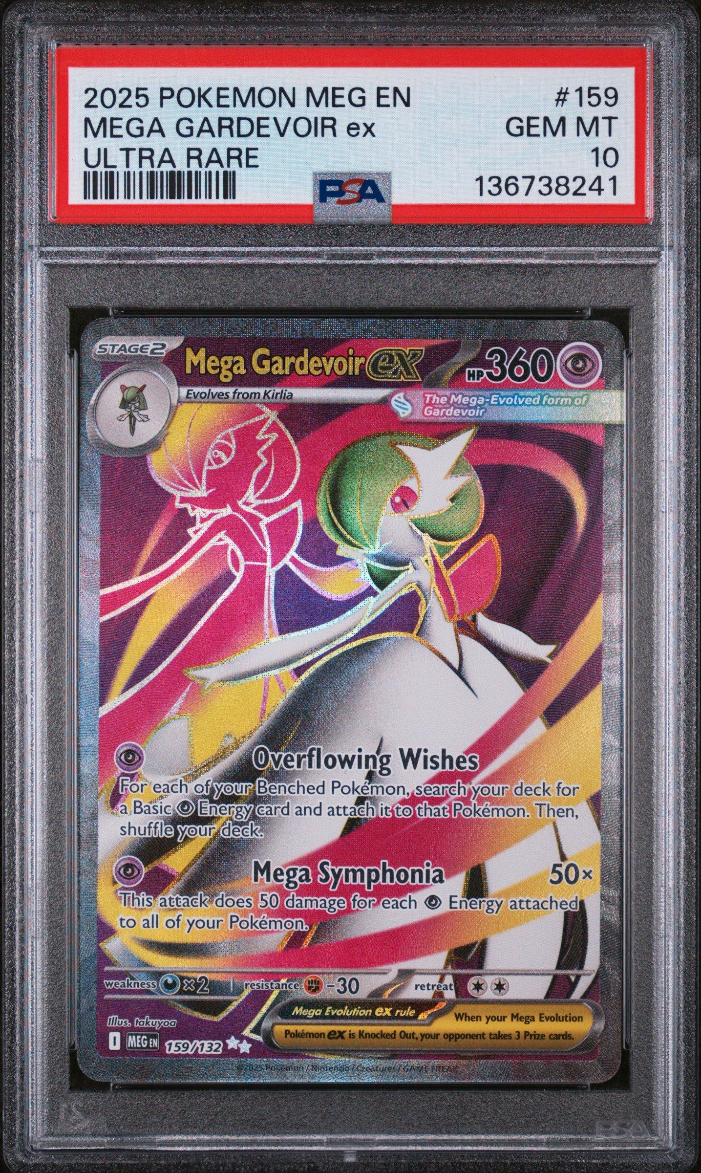 2025 Pokemon Meg En-mega Evolution 159 Mega Gardevoir Ex Ultra