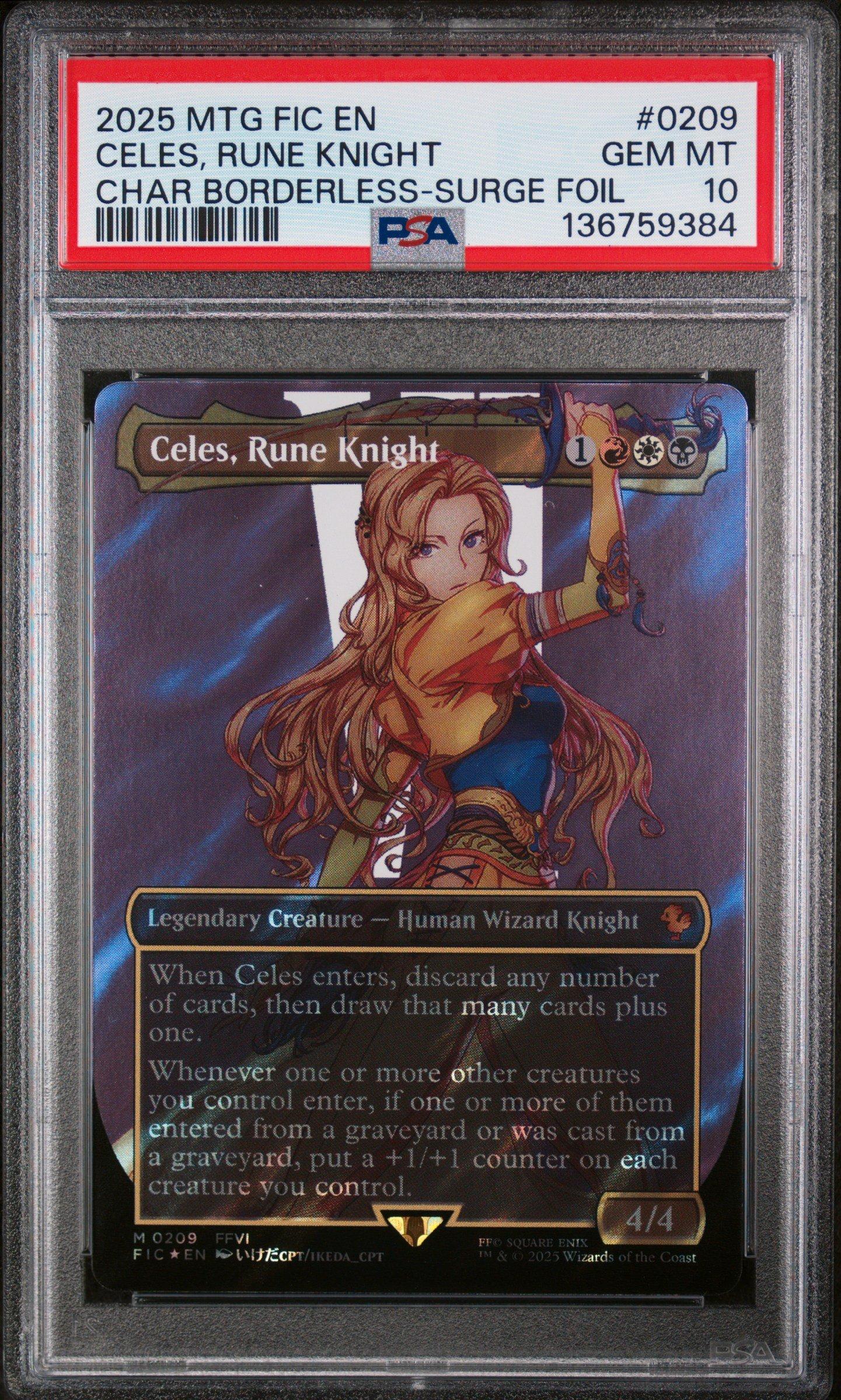 2025 Magic The Gathering Final Fantasy Commander 0209 Celes, Rune