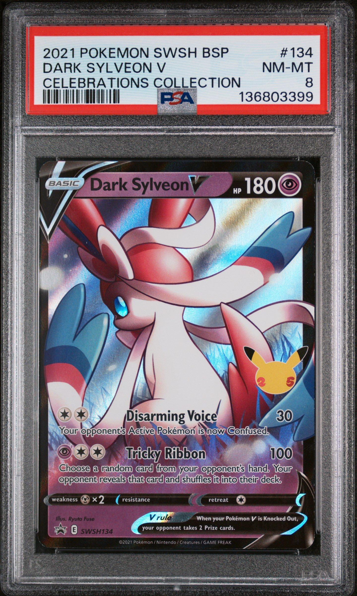 2021 Pokemon Swsh Black Star Promo 134 Dark Sylveon V Celebrations