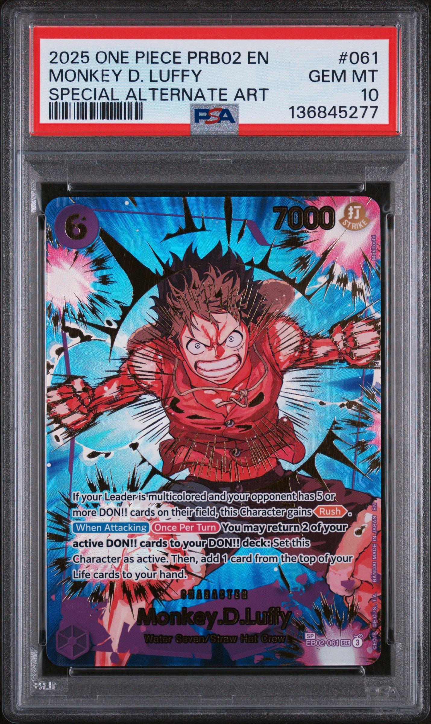 2025 One Piece Prb02-premium Booster -one Piece Card The Best- Vol