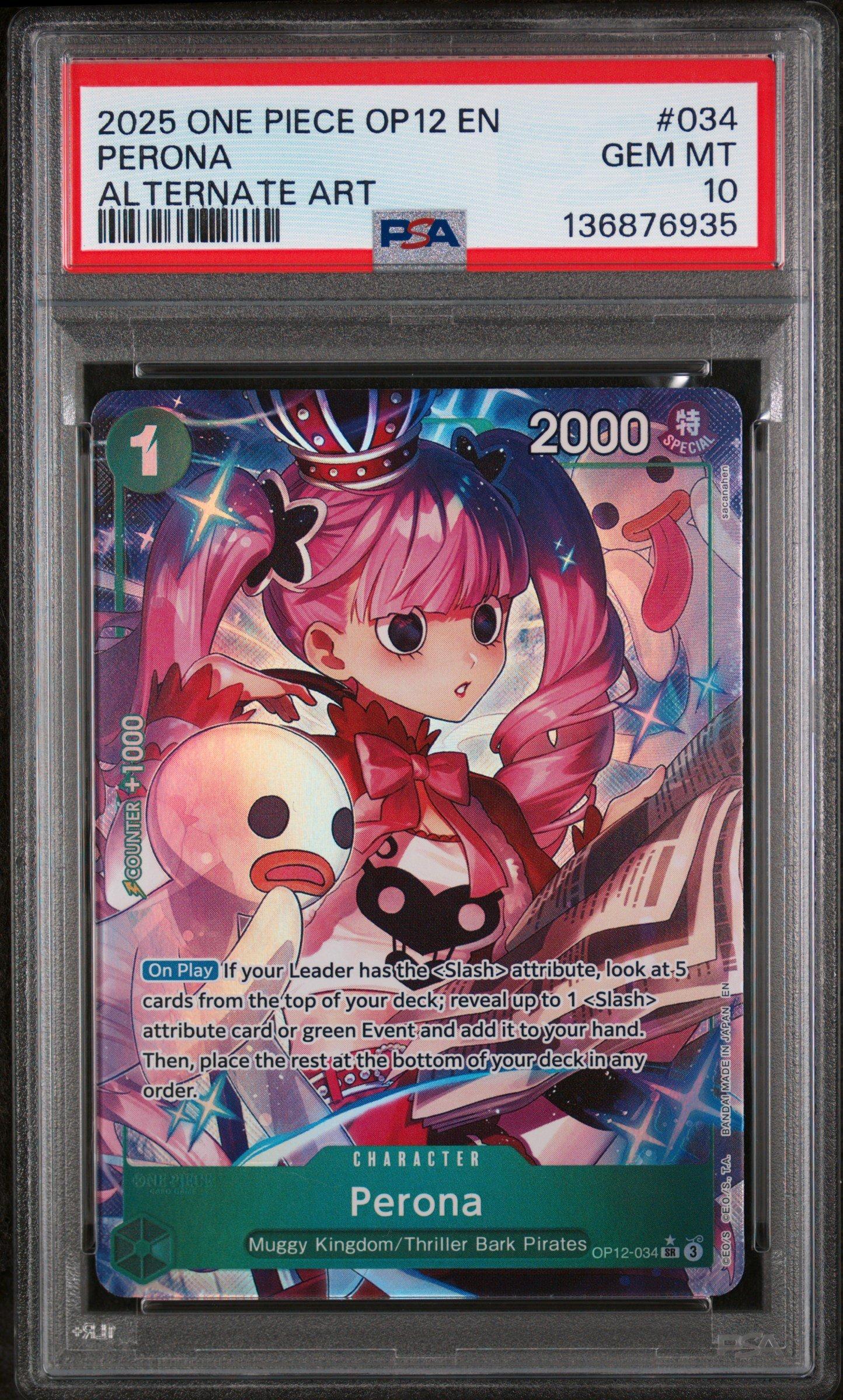 2025 One Piece Op12-legacy Of The Master 034 Perona Alternate Art