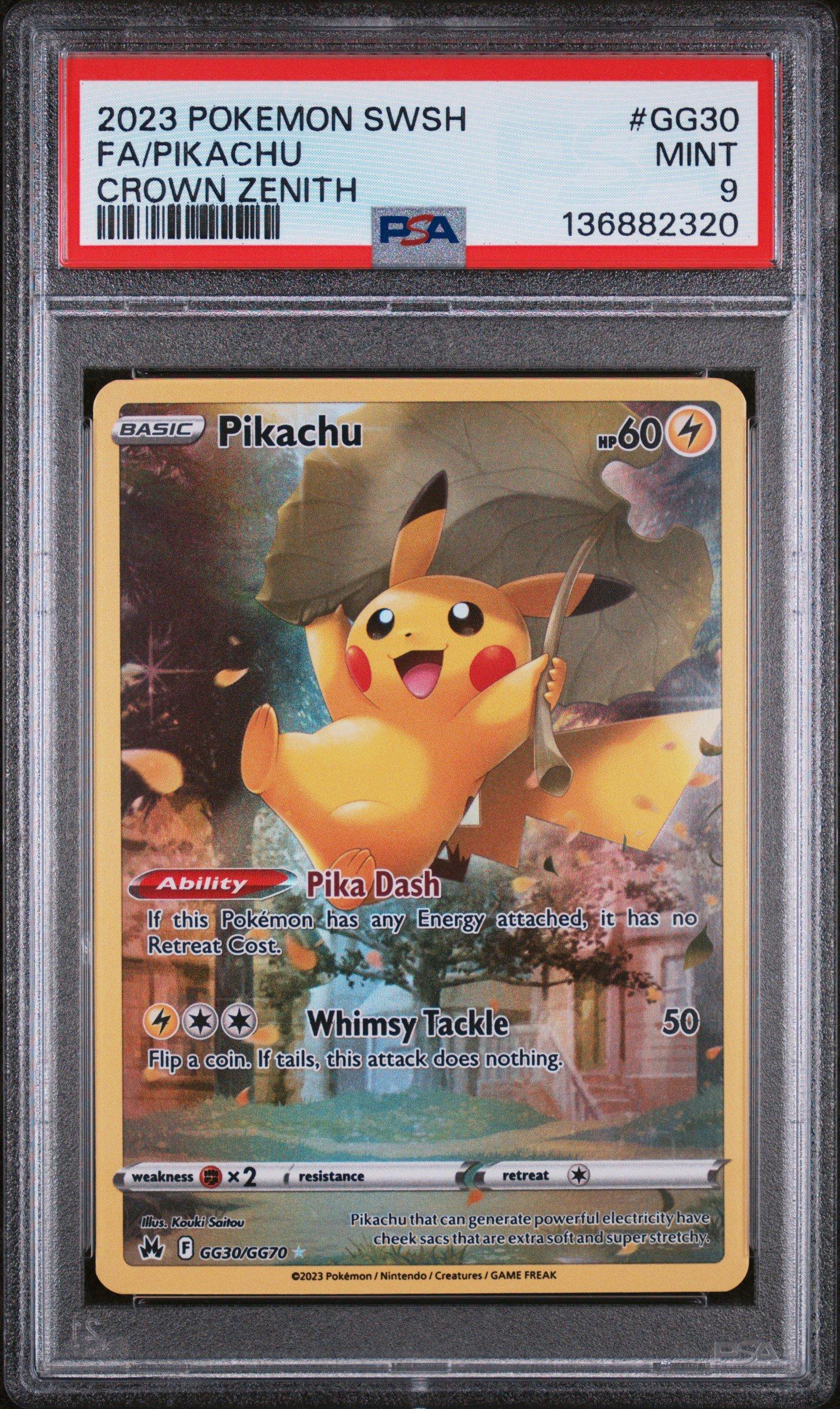 2023 Pokemon Sword And Shield Crown Zenith Gg30 Full Art/pikachu