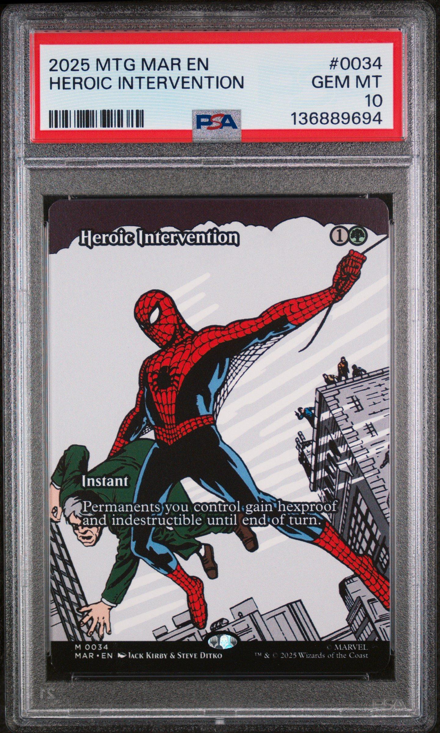 ヴァンガード スパイダーマン　プロモ　PR PSA10 2025 Magic The Gathering Marvel's Spider-man: Source Material 0034