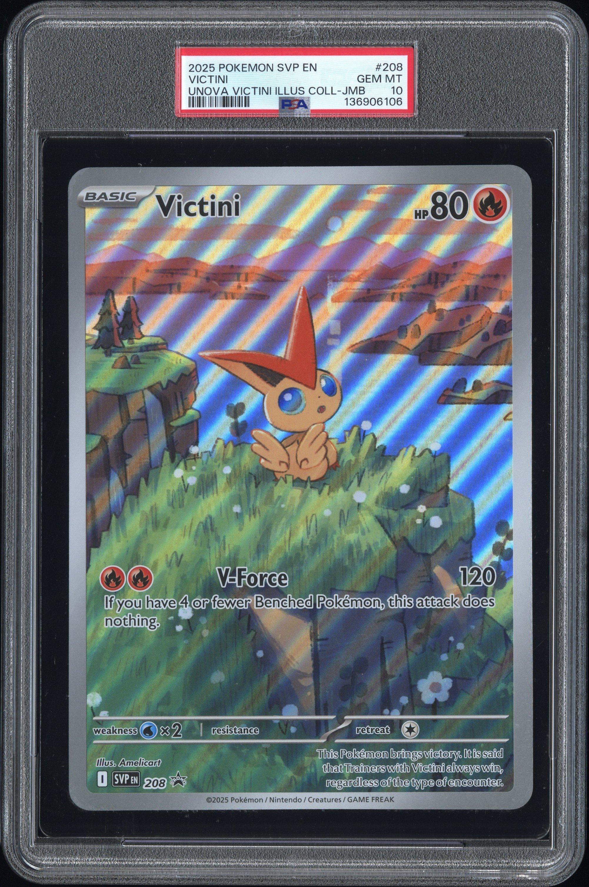 2025 Pokemon Svp En-sv Black Star Promo 208 Victini Unova Victini