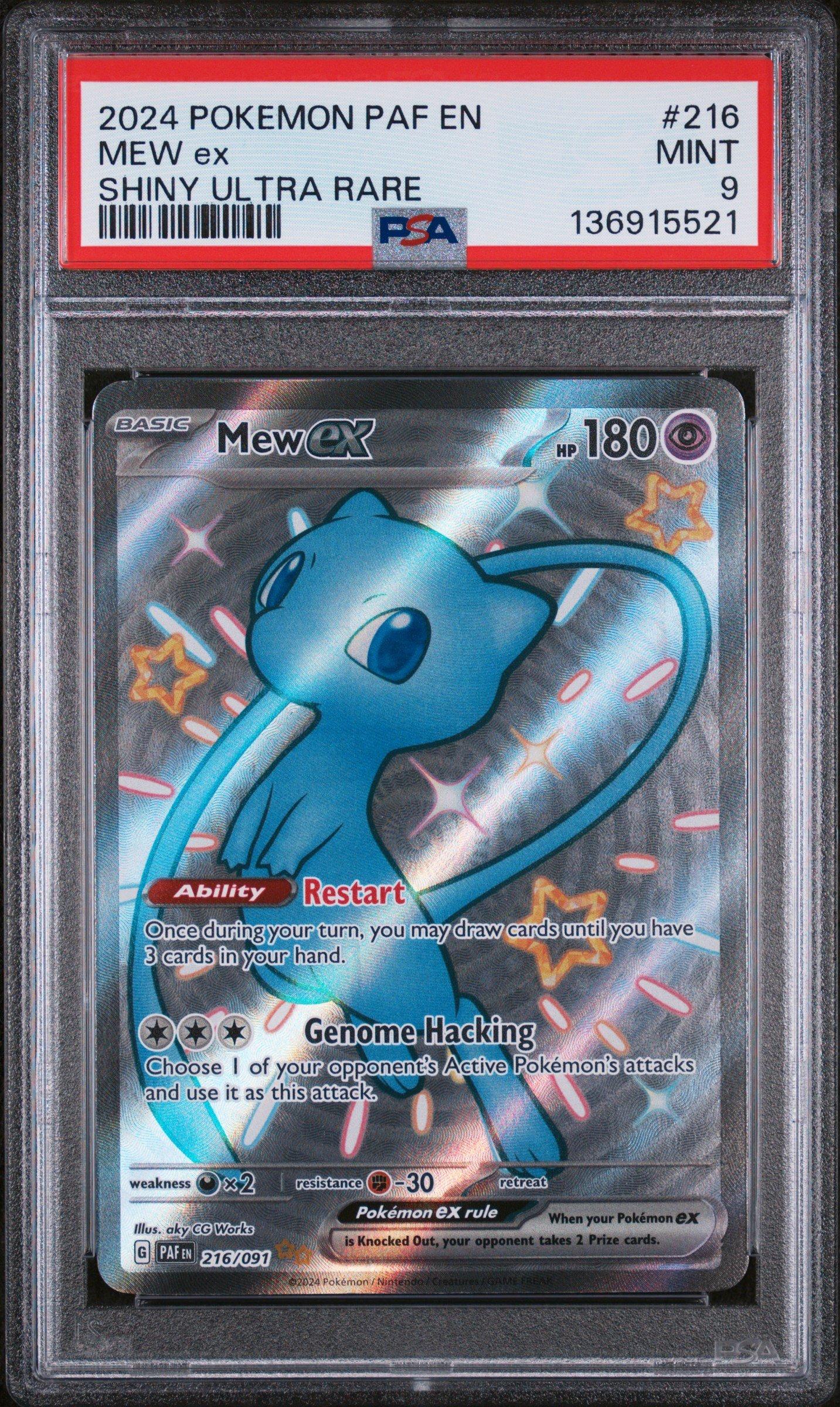 pokemon mew shiny card Graded: ex CGC Pristine 10 end display Pokmon Card Mew ex SAR