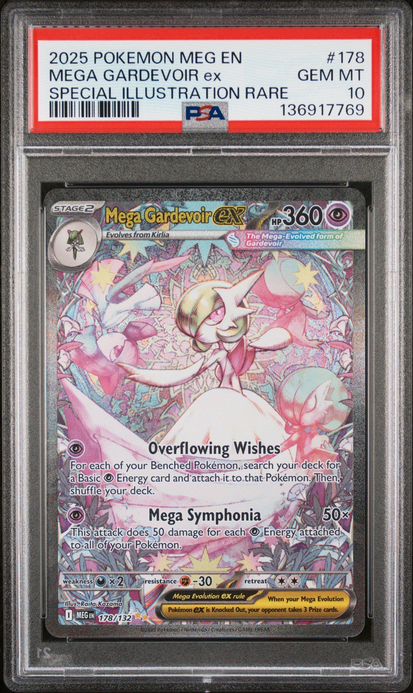2025 Pokemon Meg En-mega Evolution 178 Mega Gardevoir Ex Special