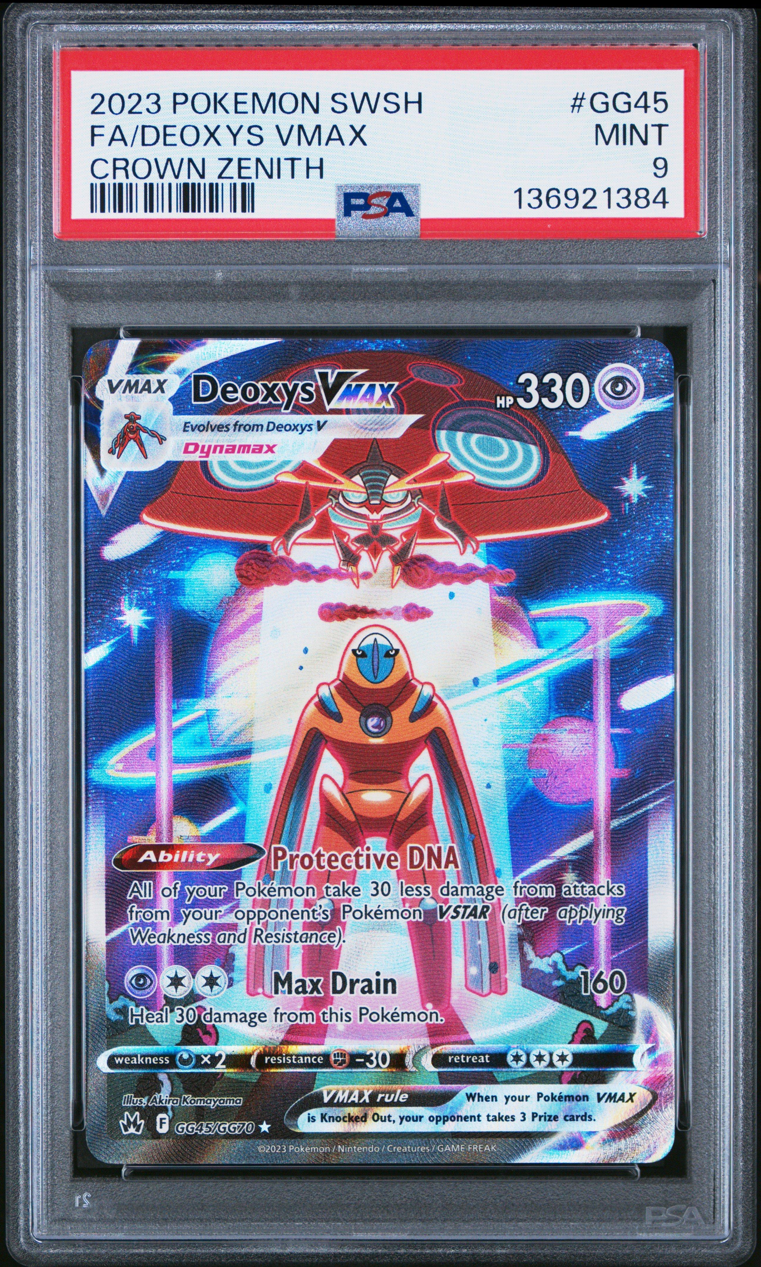 2023 Pokemon Sword And Shield Crown Zenith Gg45 Full Art/deoxys