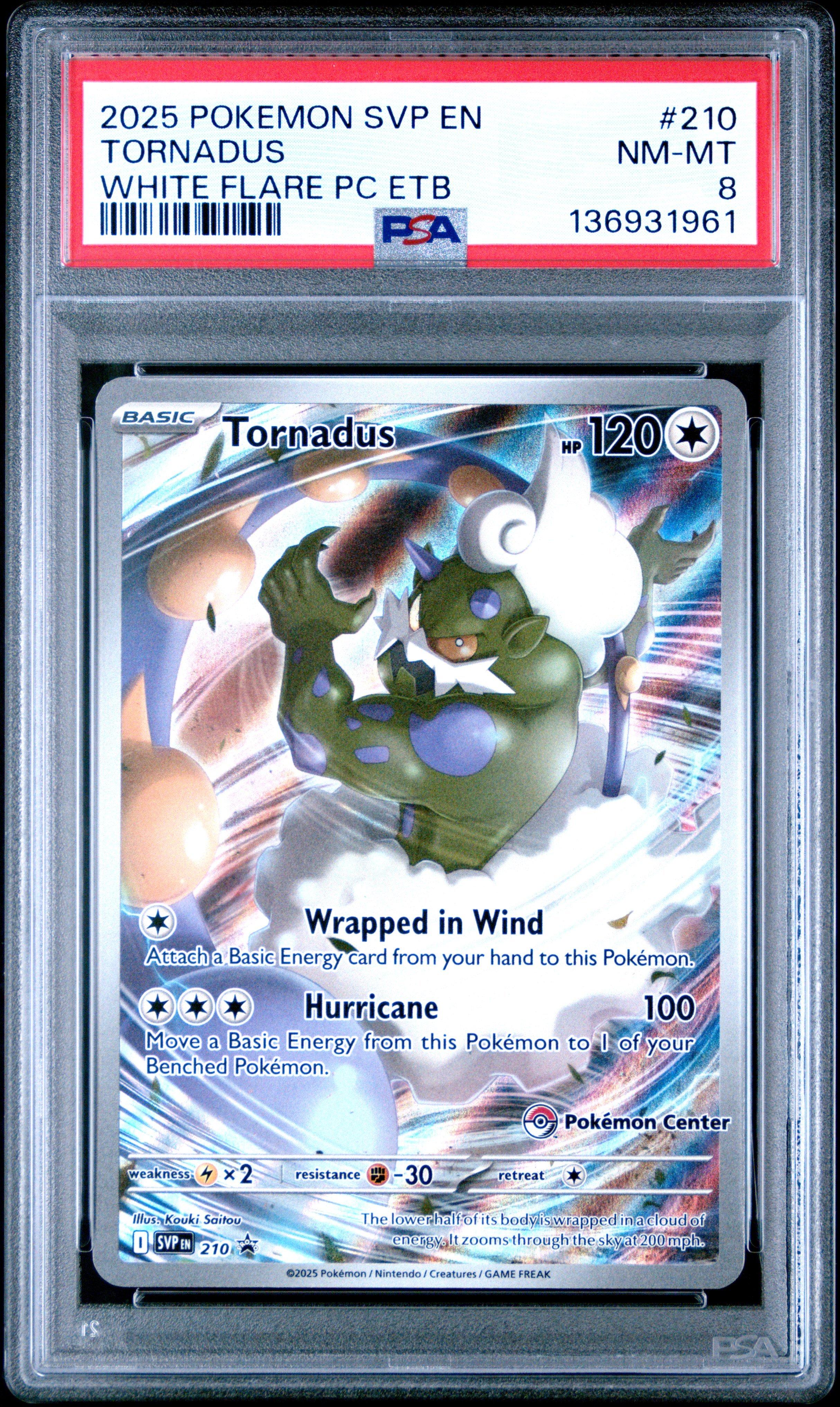 2025 Pokemon Svp En-sv Black Star Promo 210 Tornadus White Flare