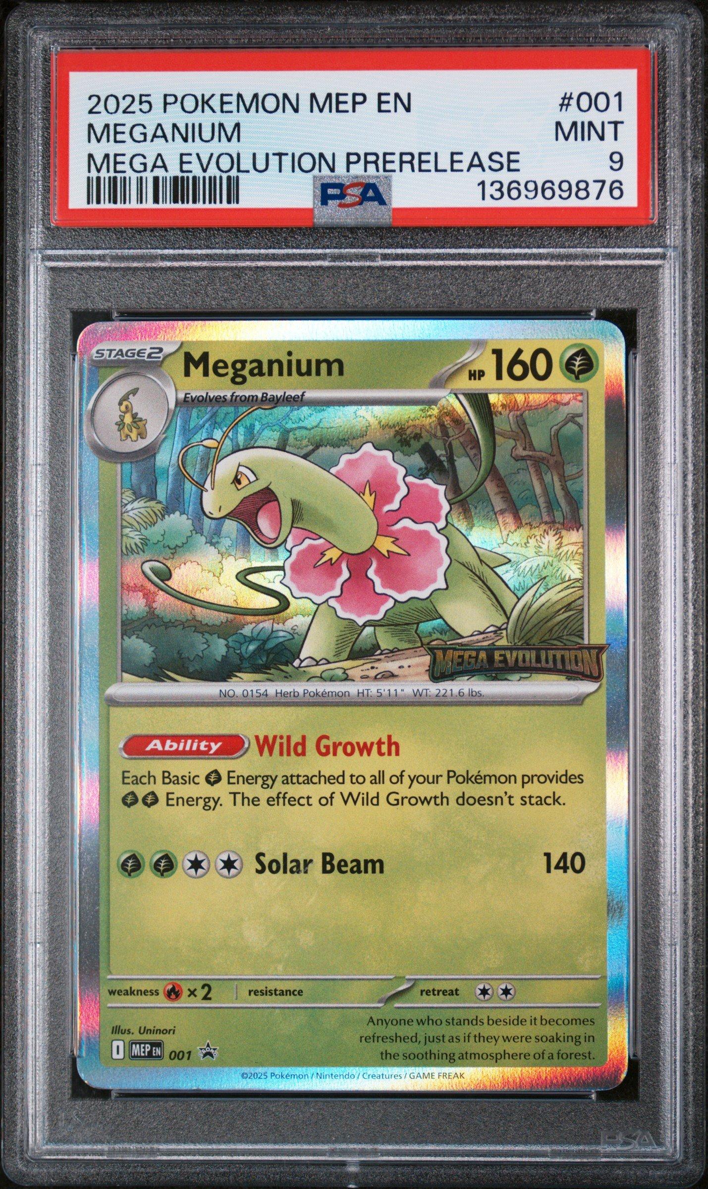 meganium pokemon card (11) Colorless Giant Bloom (60) Remove 2 damage counters from Meganium 2026 Pokemon Asc En-ascended Heroes