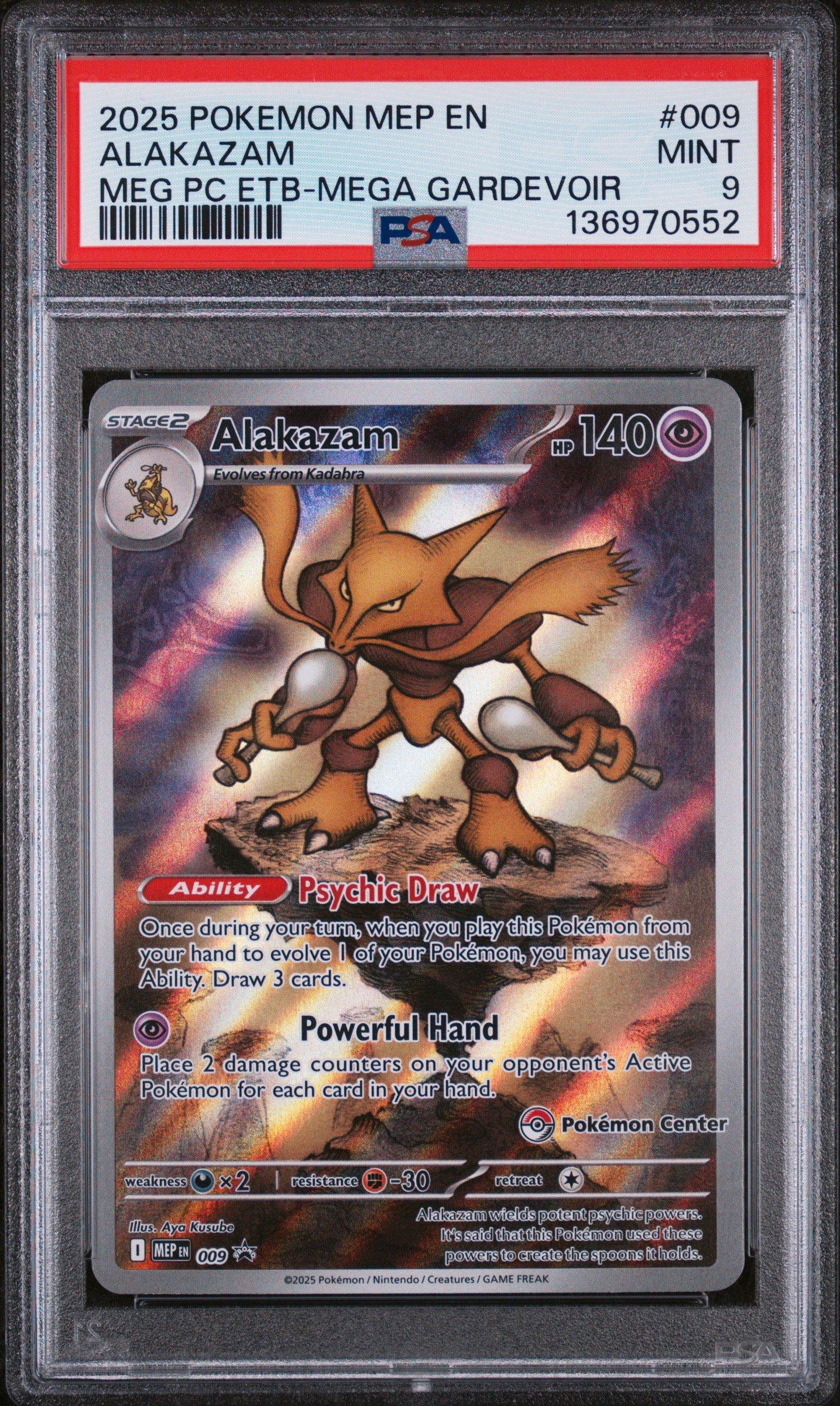 mega alakazam pokemon card 2016 Xy Fates Collide 118 Full Art/m Ex PSA 9 Graded Weakness Psychic 2 Resistance None None Retreat Cost M Alakazam-EX | XYFates Collide