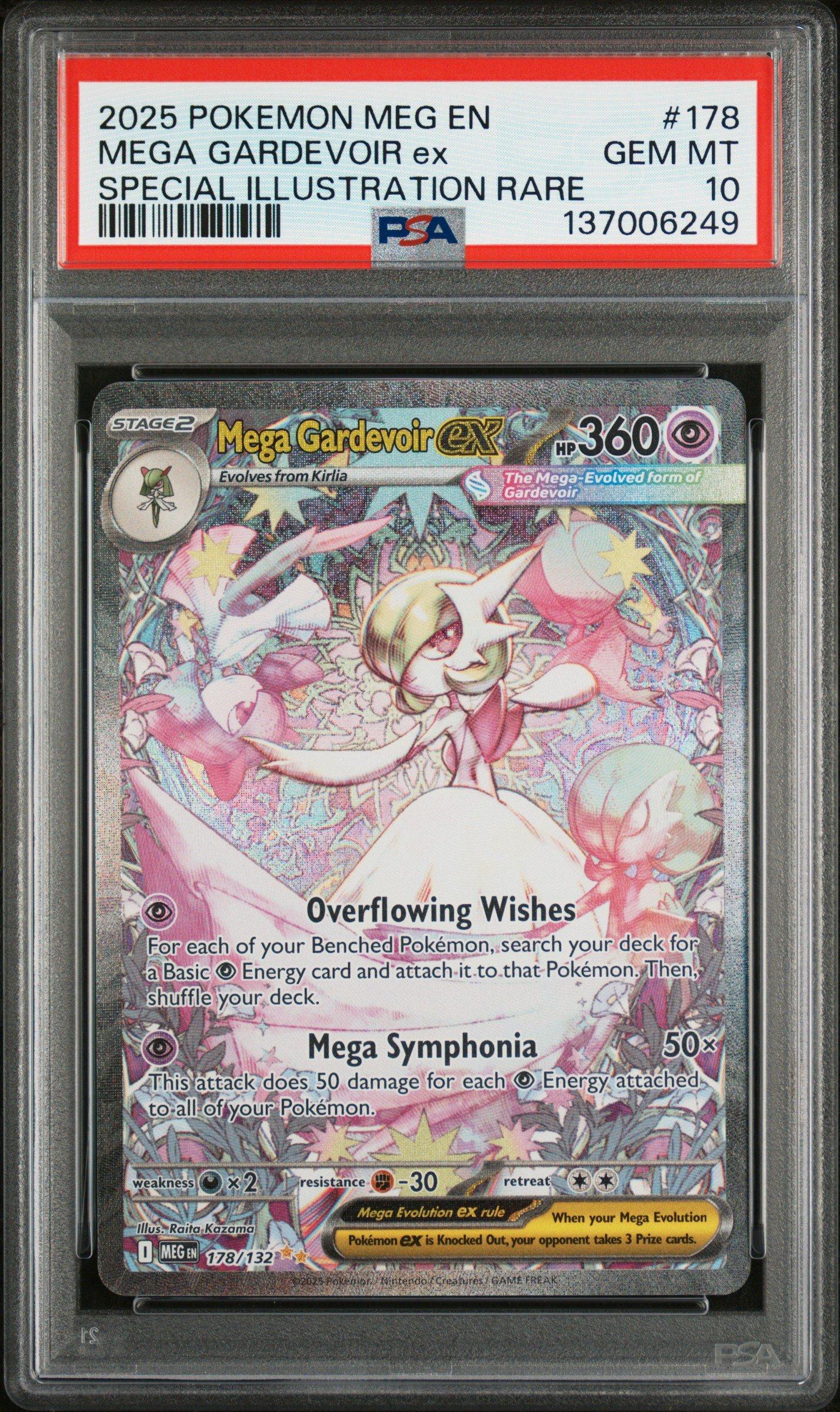 2025 Pokemon Meg En-mega Evolution 178 Mega Gardevoir Ex Special