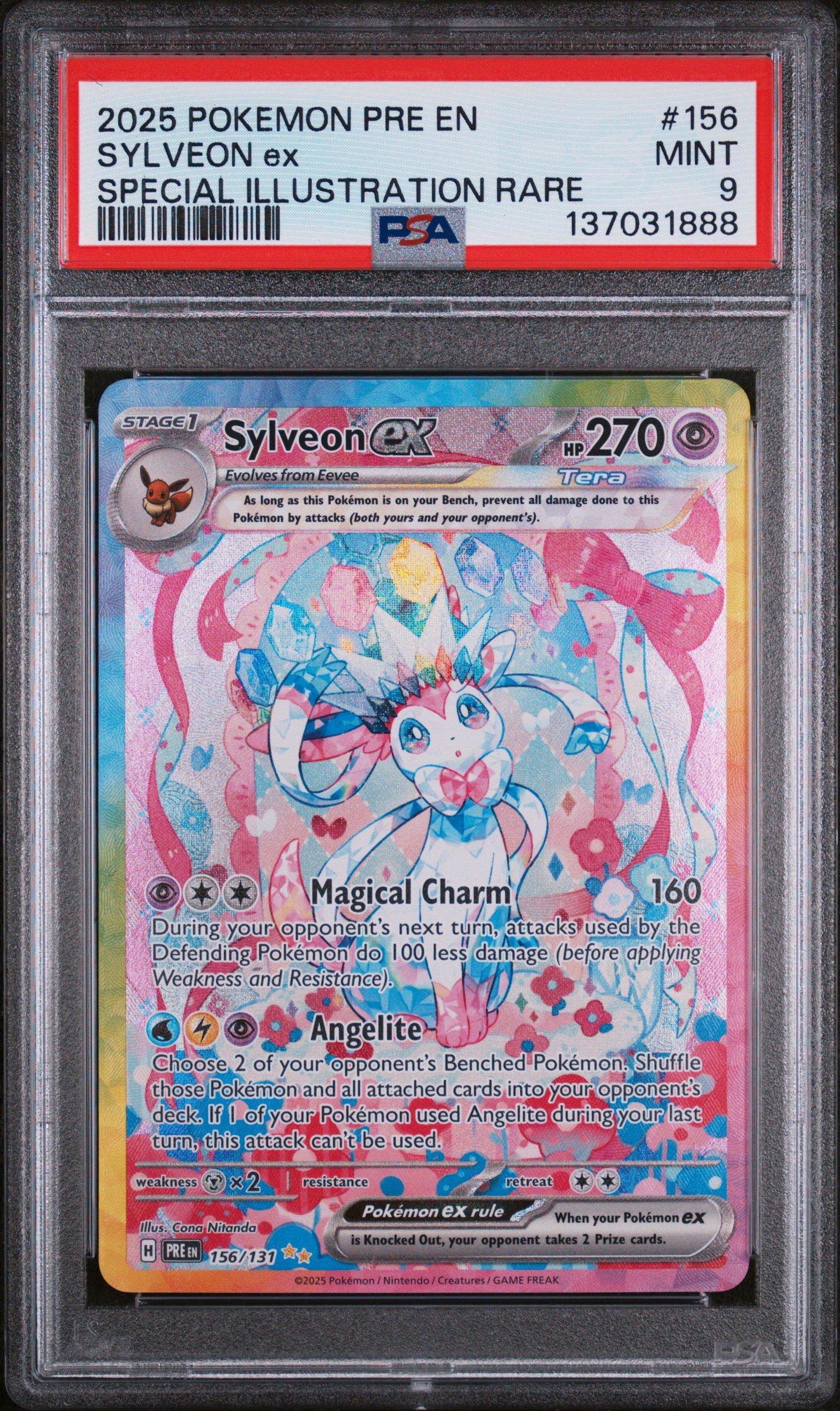 Sylveon ex ポケモンカード 270 HP 2025 Pokemon Pre En-prismatic Evolutions 156 Sylveon Ex Special