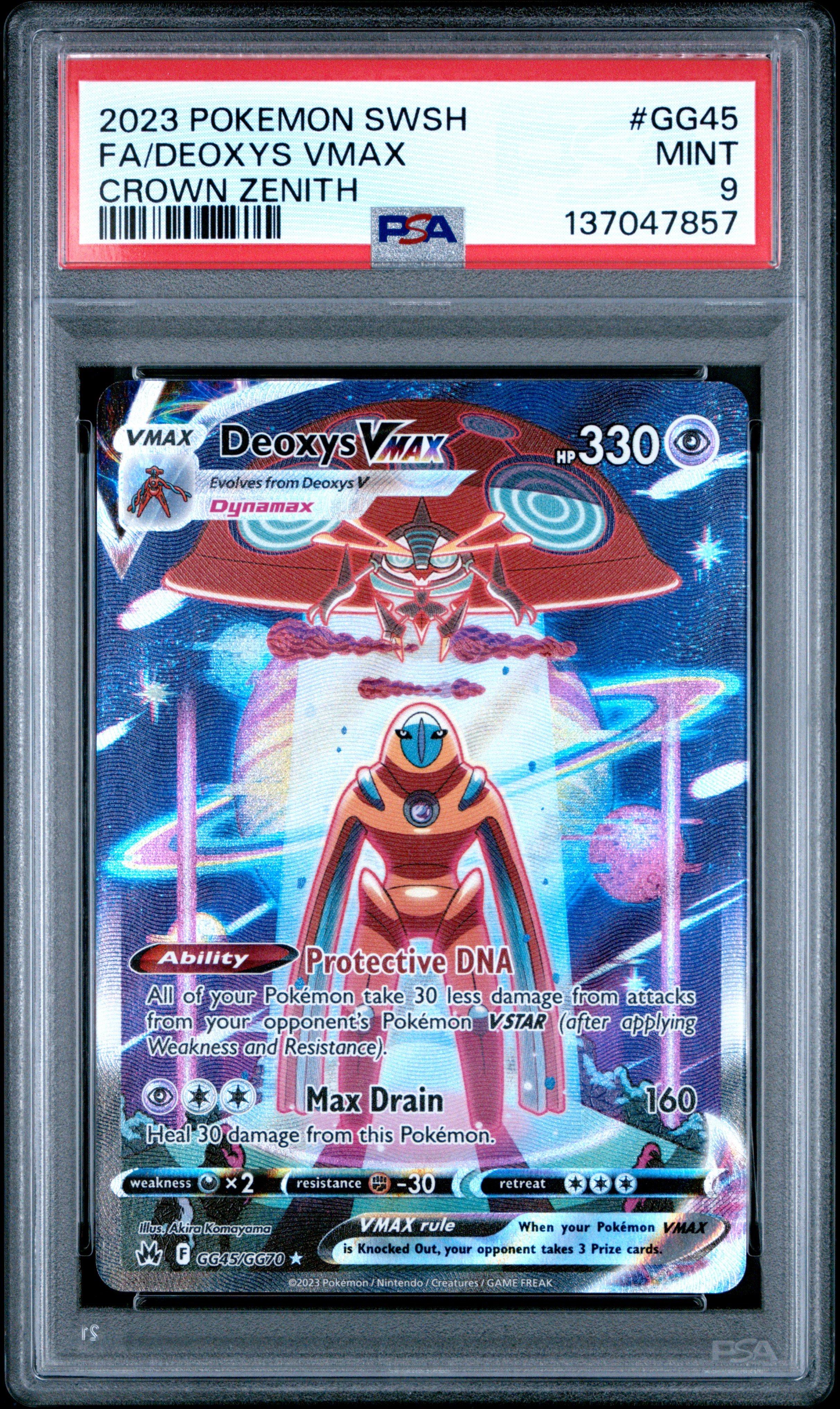 2023 Pokemon Sword And Shield Crown Zenith Gg45 Full Art/deoxys