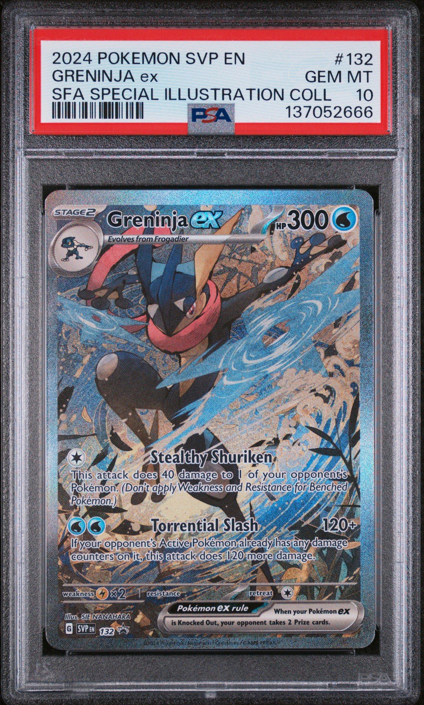 2024 Pokemon Svp En-sv Black Star Promo 132 Greninja Ex Shrouded