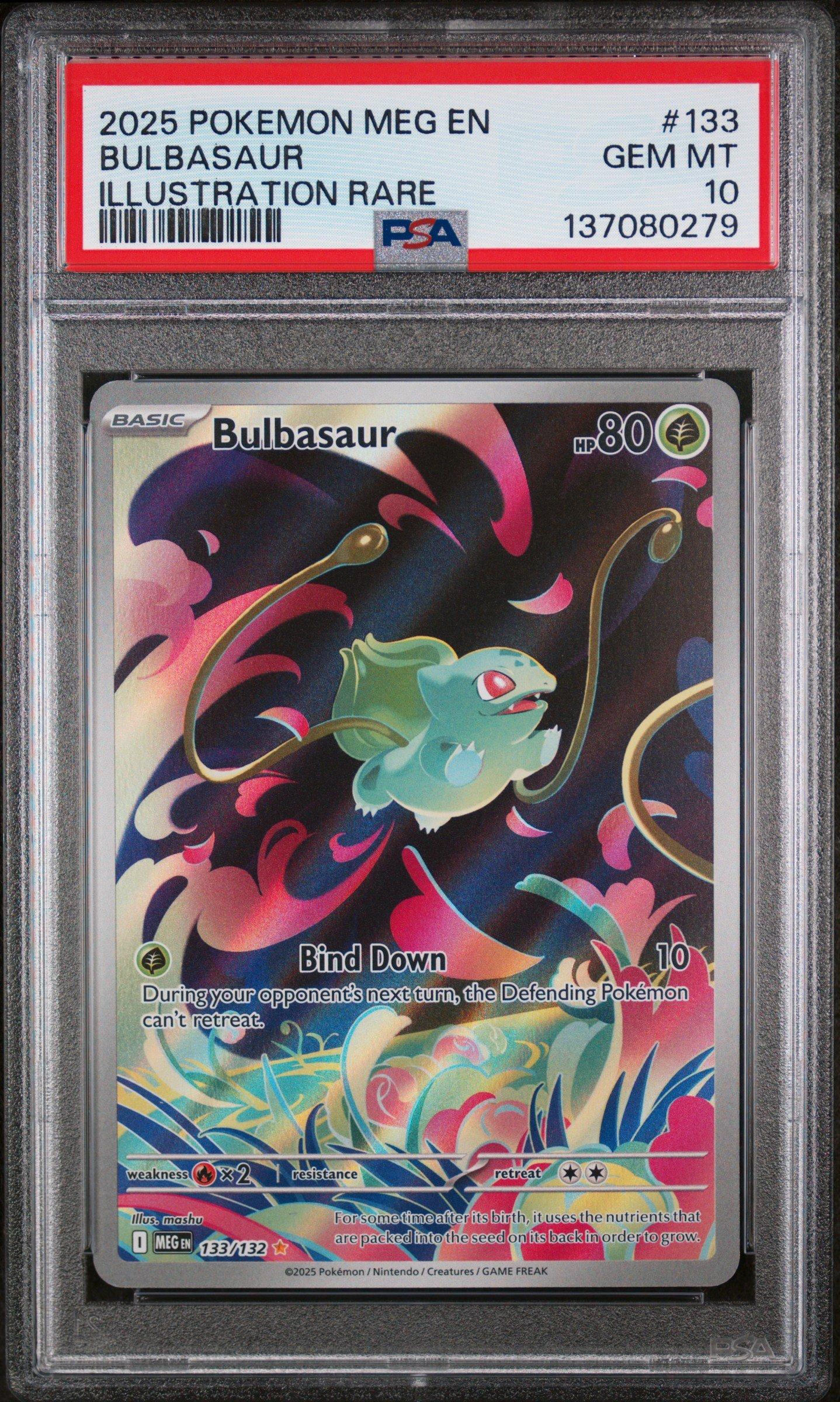 2025 Pokemon Meg En-mega Evolution 133 Bulbasaur Illustration Rare
