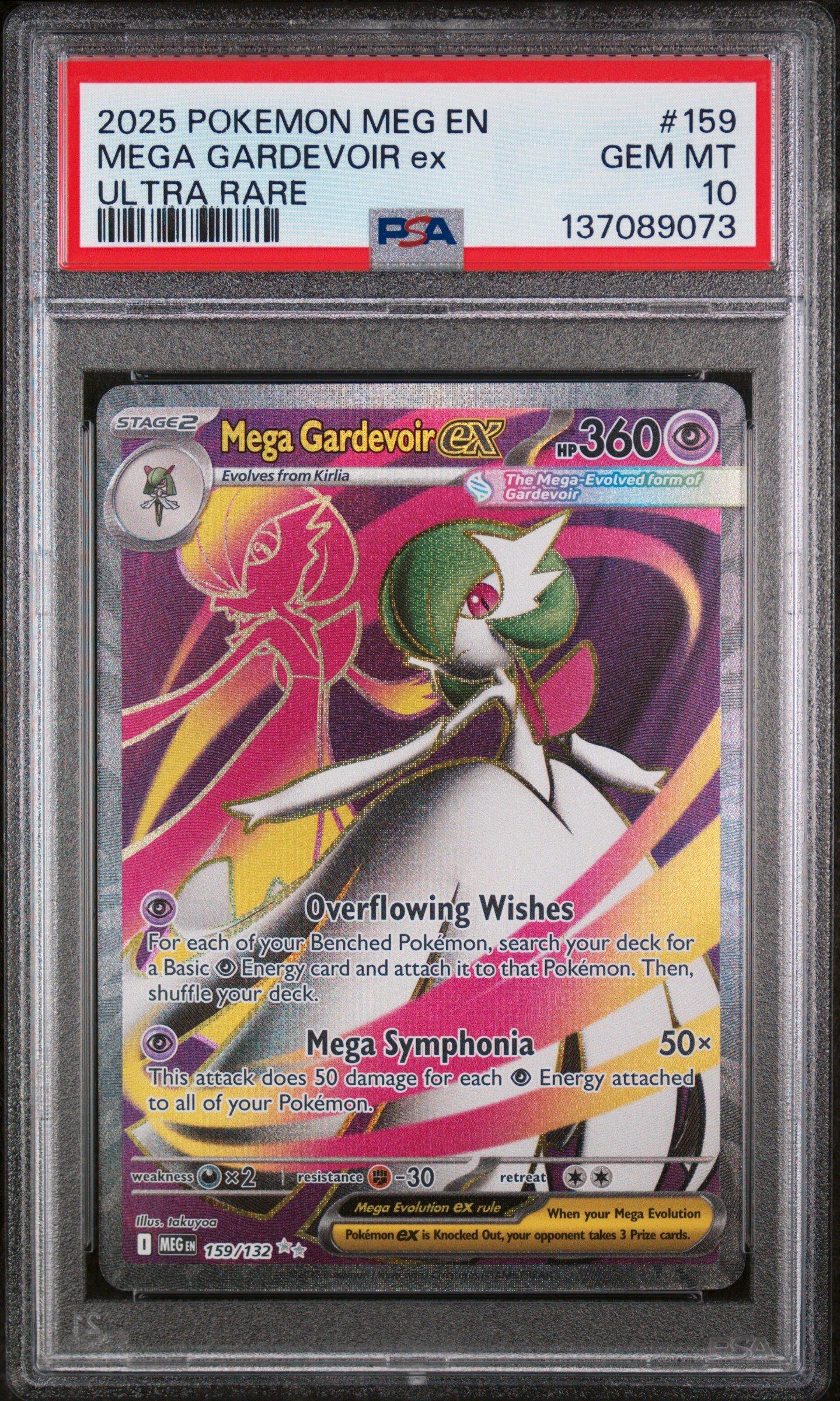 2025 Pokemon Meg En-mega Evolution 159 Mega Gardevoir Ex Ultra Rare PSA 10  Graded Card | GameStop
