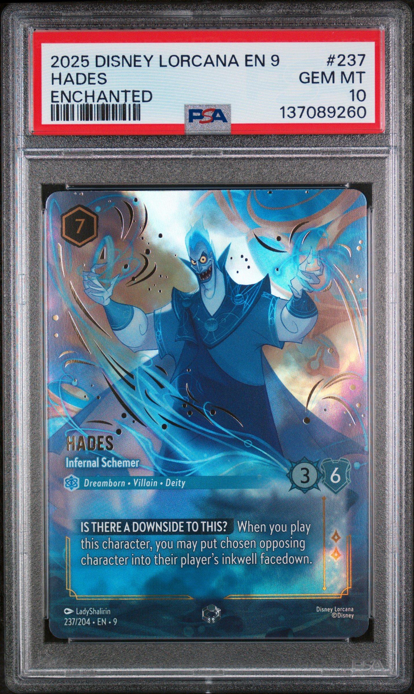 2025 Disney Lorcana En 9-fabled 237 Hades - Infernal Schemer
