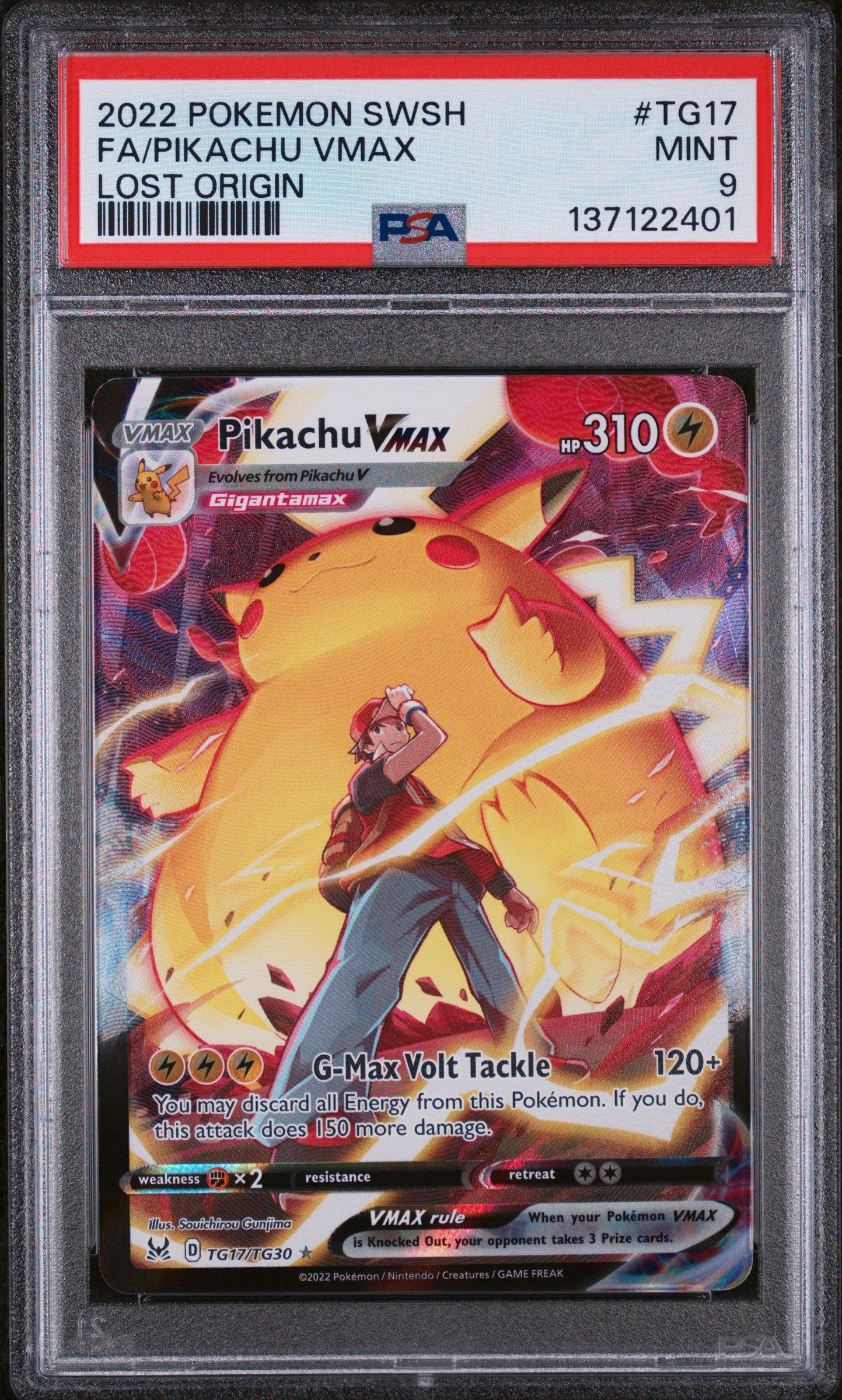 pokemon cards gigantamax pikachu Vmax Card Set - VMAX 44/185 & Pikachu V 43/185 - Vivid Voltage AKIRA EGAWA SWSH Rockstar Pikachu gx gmax vmax