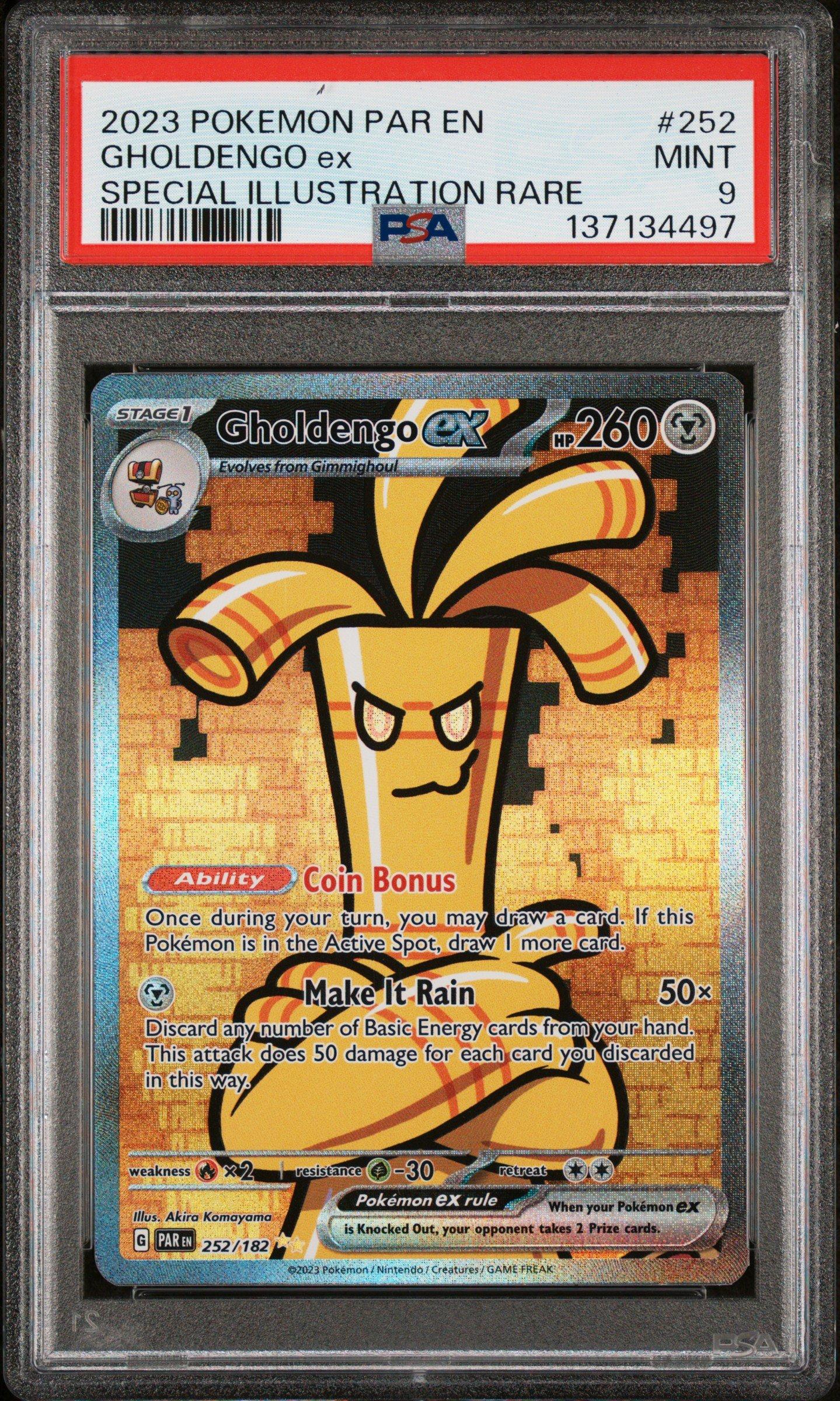 2023 Pokemon Par En-paradox Rift 252 Gholdengo Ex Special