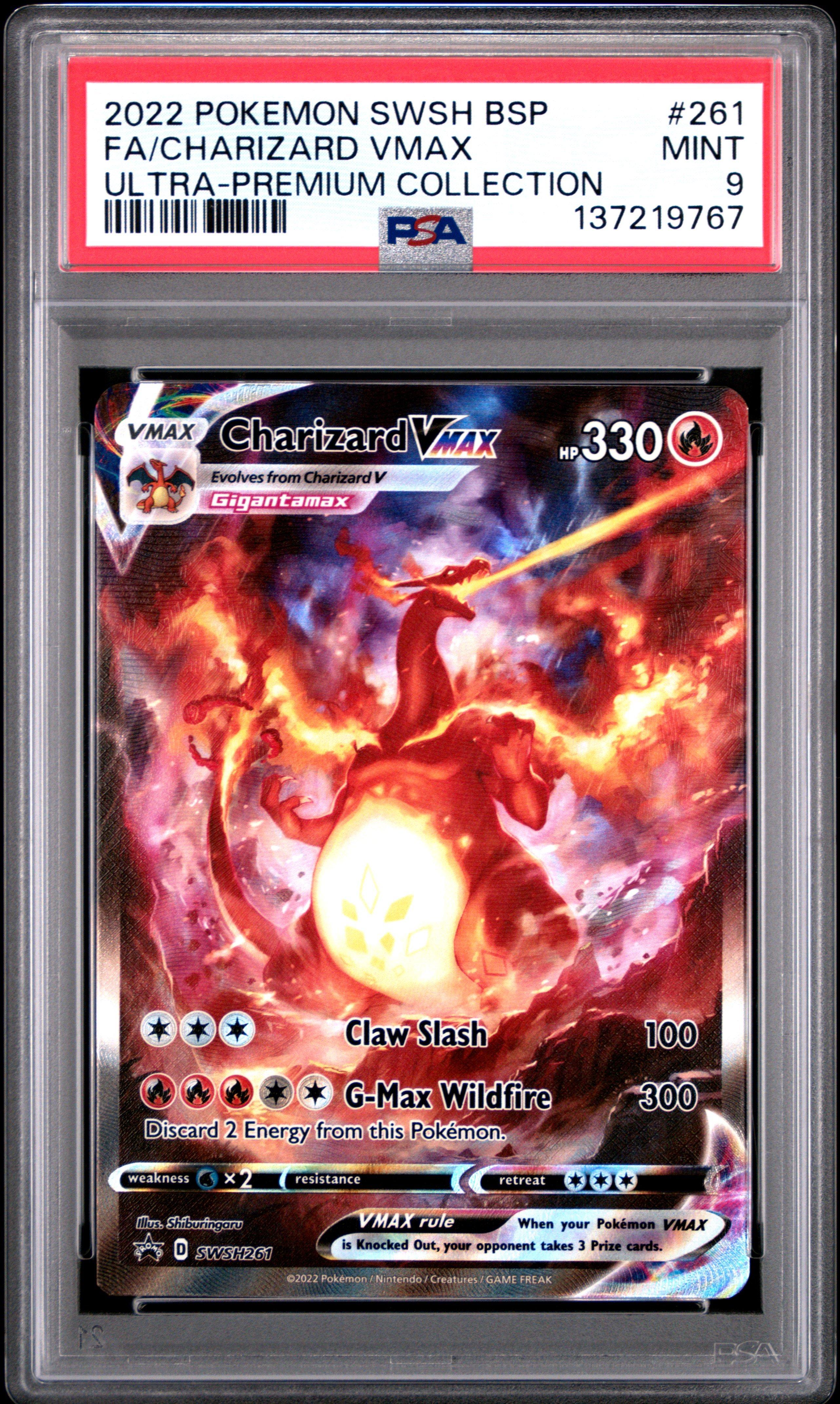 2022 Pokemon Swsh Black Star Promo 261 Full Art/charizard Vmax