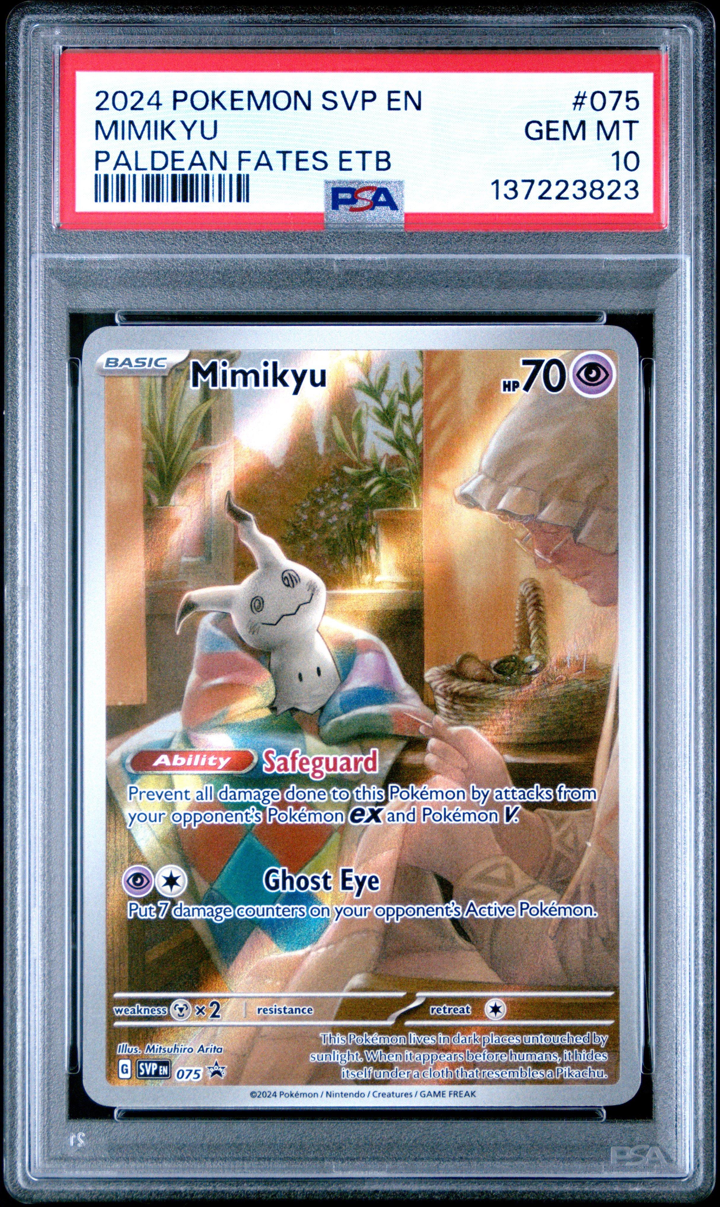 mimikyu graded card Gengar Mimikyu GX Alternate Art Custom Pokemon Graded Display Case