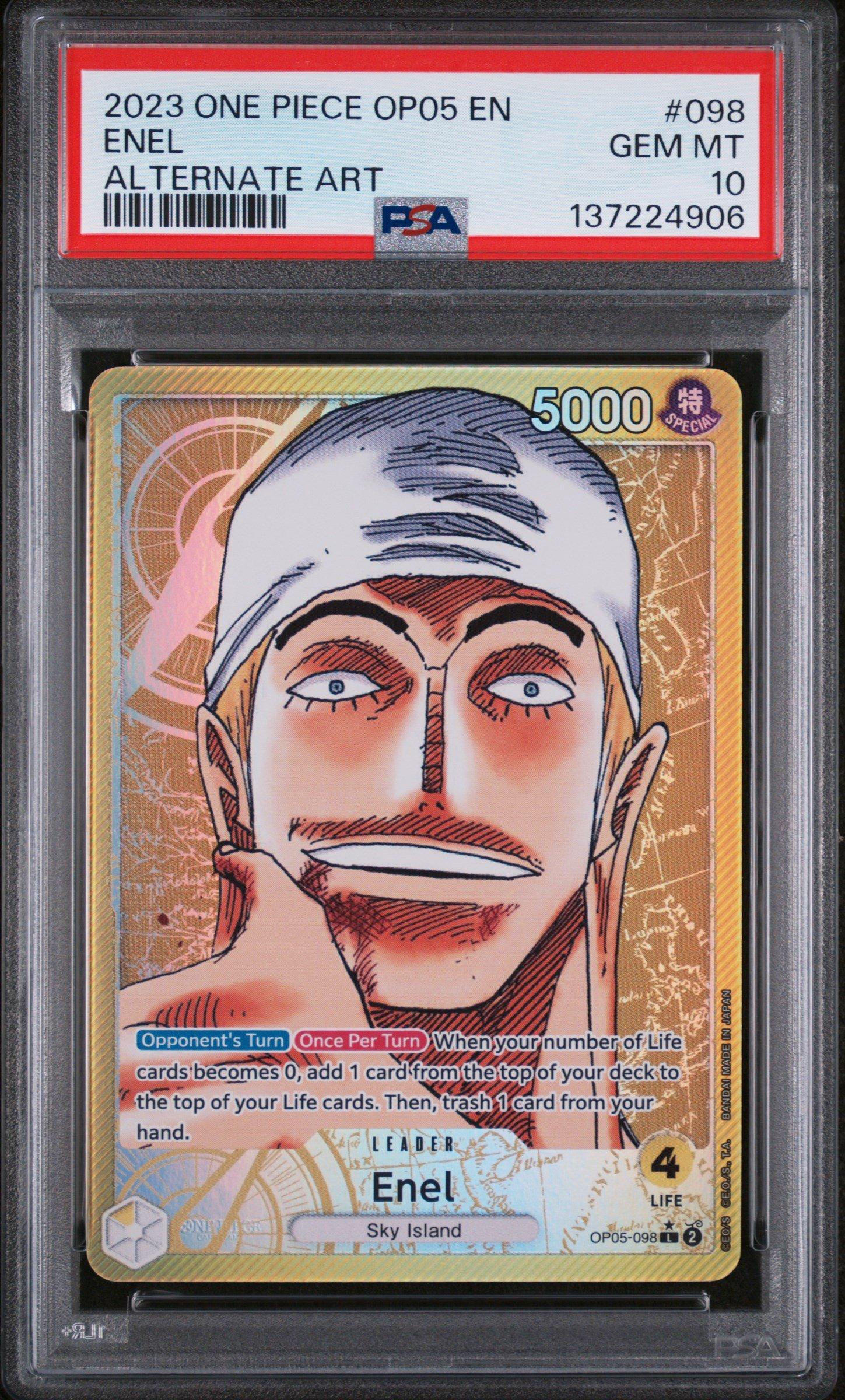 2023 One Piece Op05-awakening Of The New Era 098 Enel Alternate