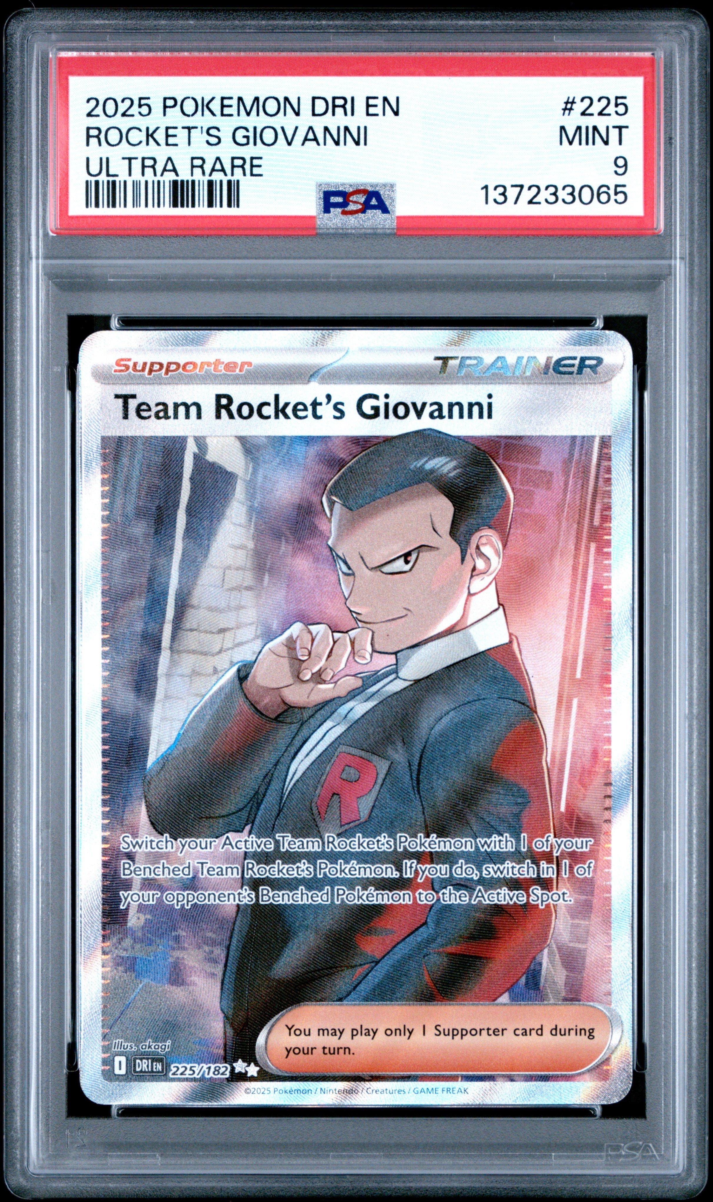 2025 Pokemon Dri En-destined Rivals 225 Team Rocket's Giovanni