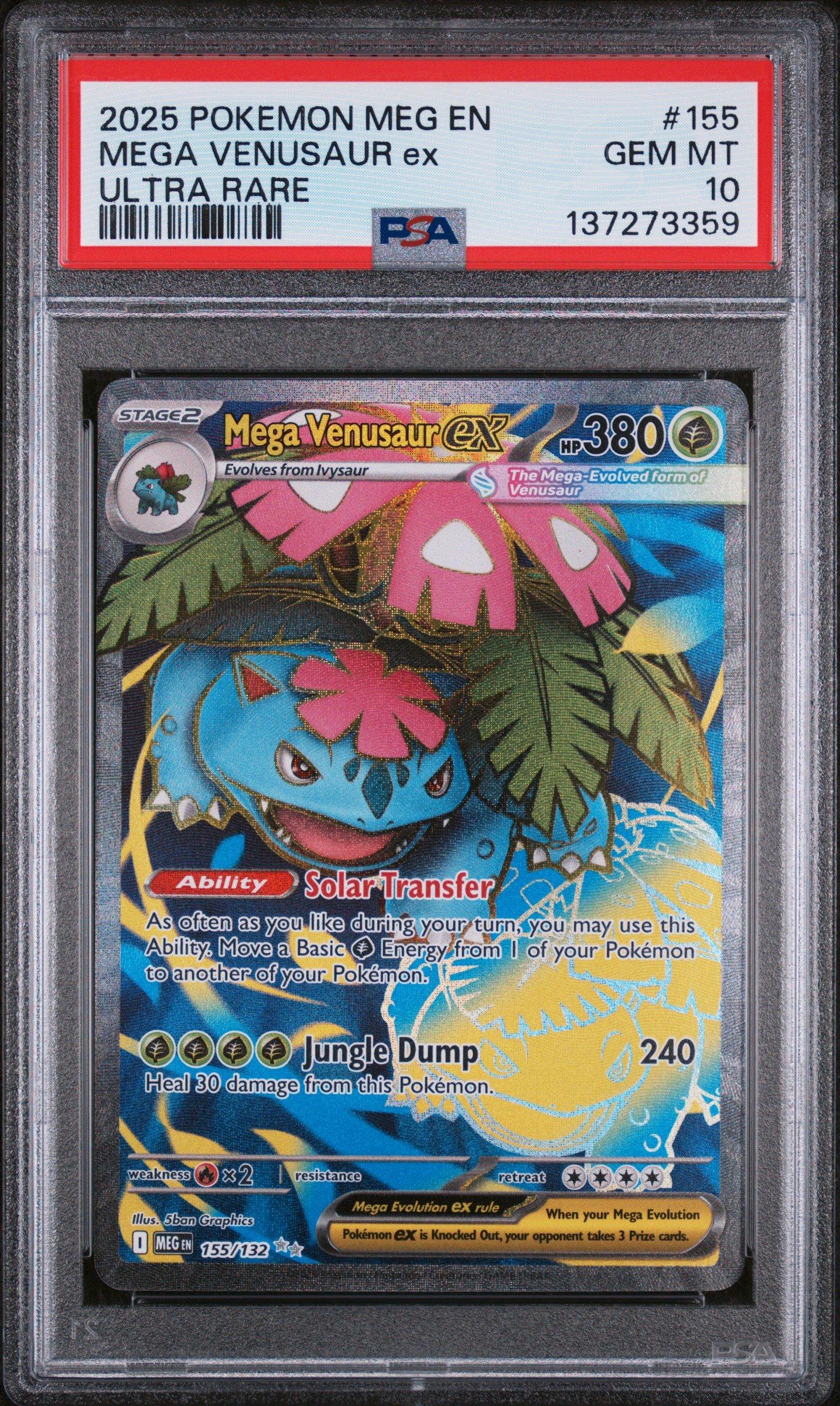 2025 Pokemon Meg En-mega Evolution 155 Mega Venusaur Ex Ultra Rare