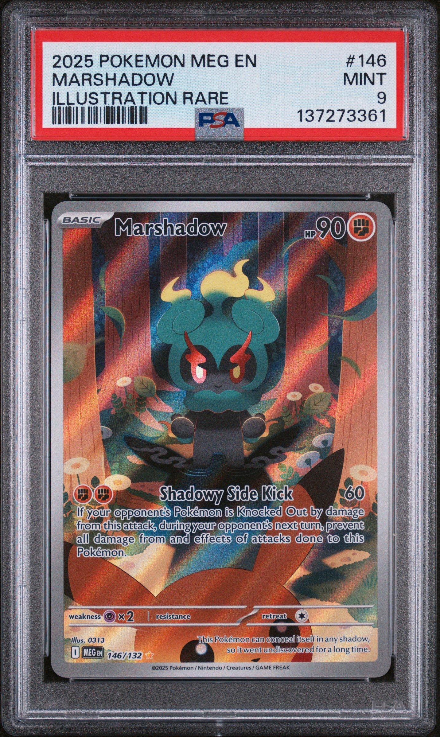 2025 Pokemon Meg En-mega Evolution 146 Marshadow Illustration Rare