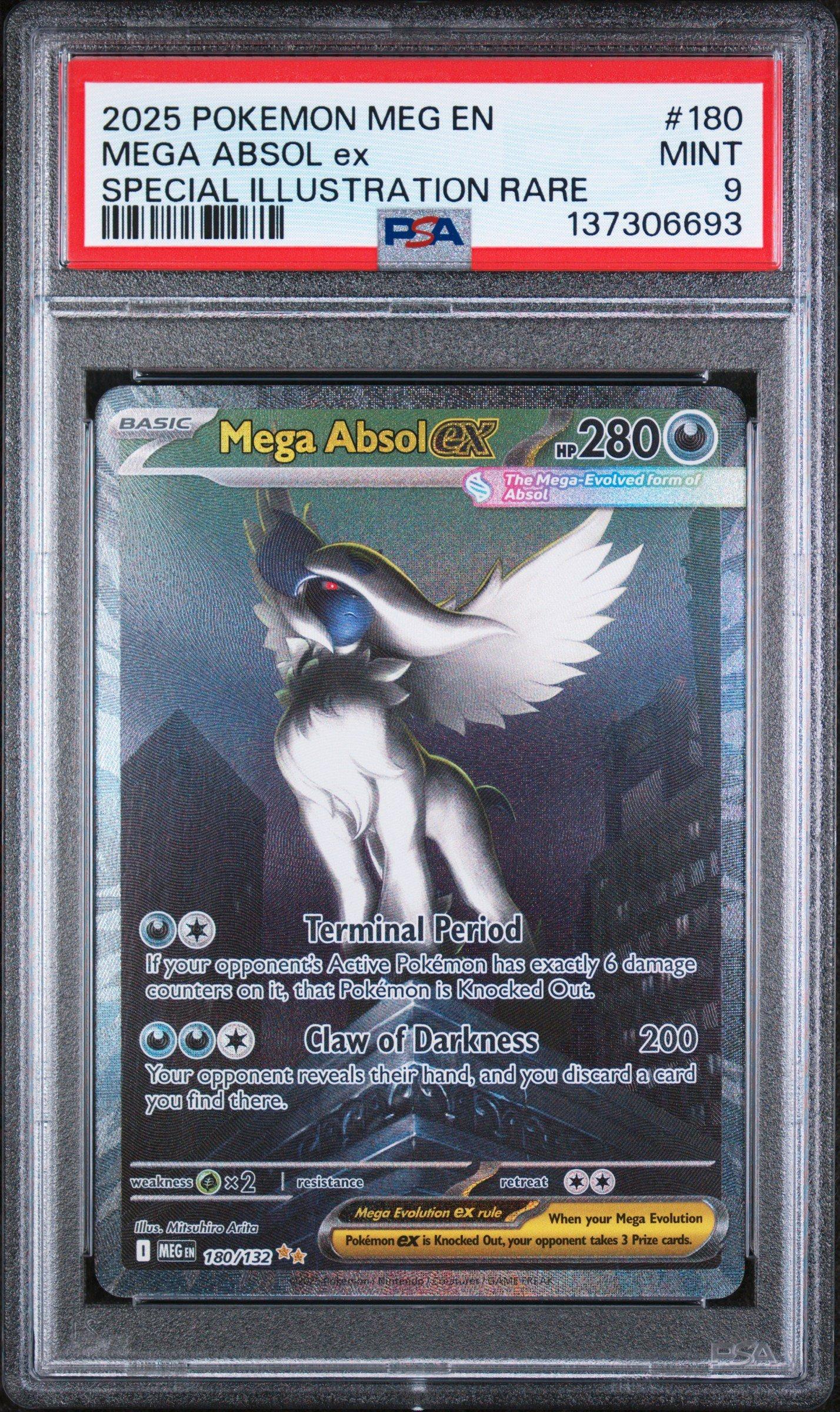 2025 Pokemon Meg En-mega Evolution 180 Mega Absol Ex Special