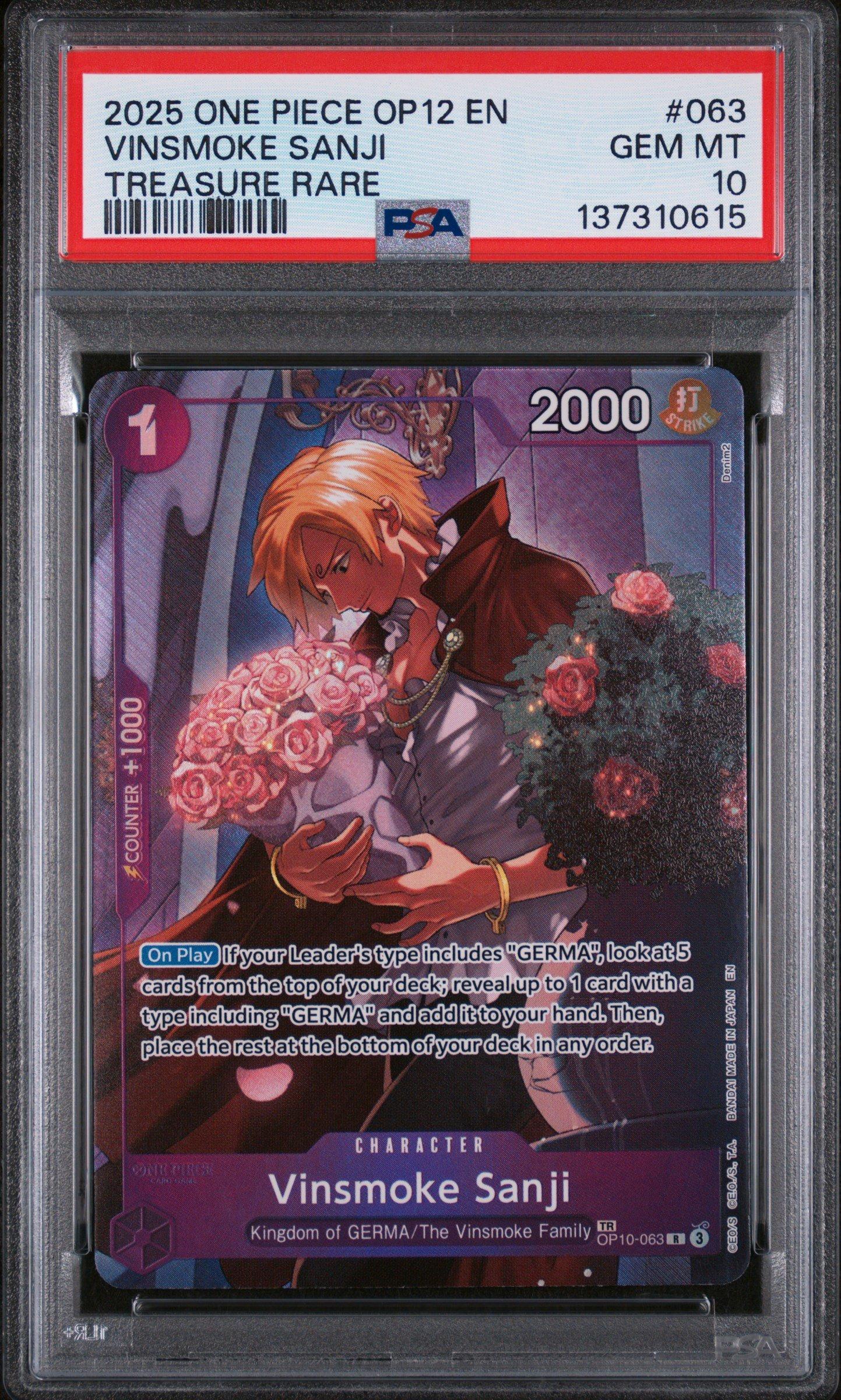 2025 One Piece Op12-legacy Of The Master 063 Vinsmoke Sanji