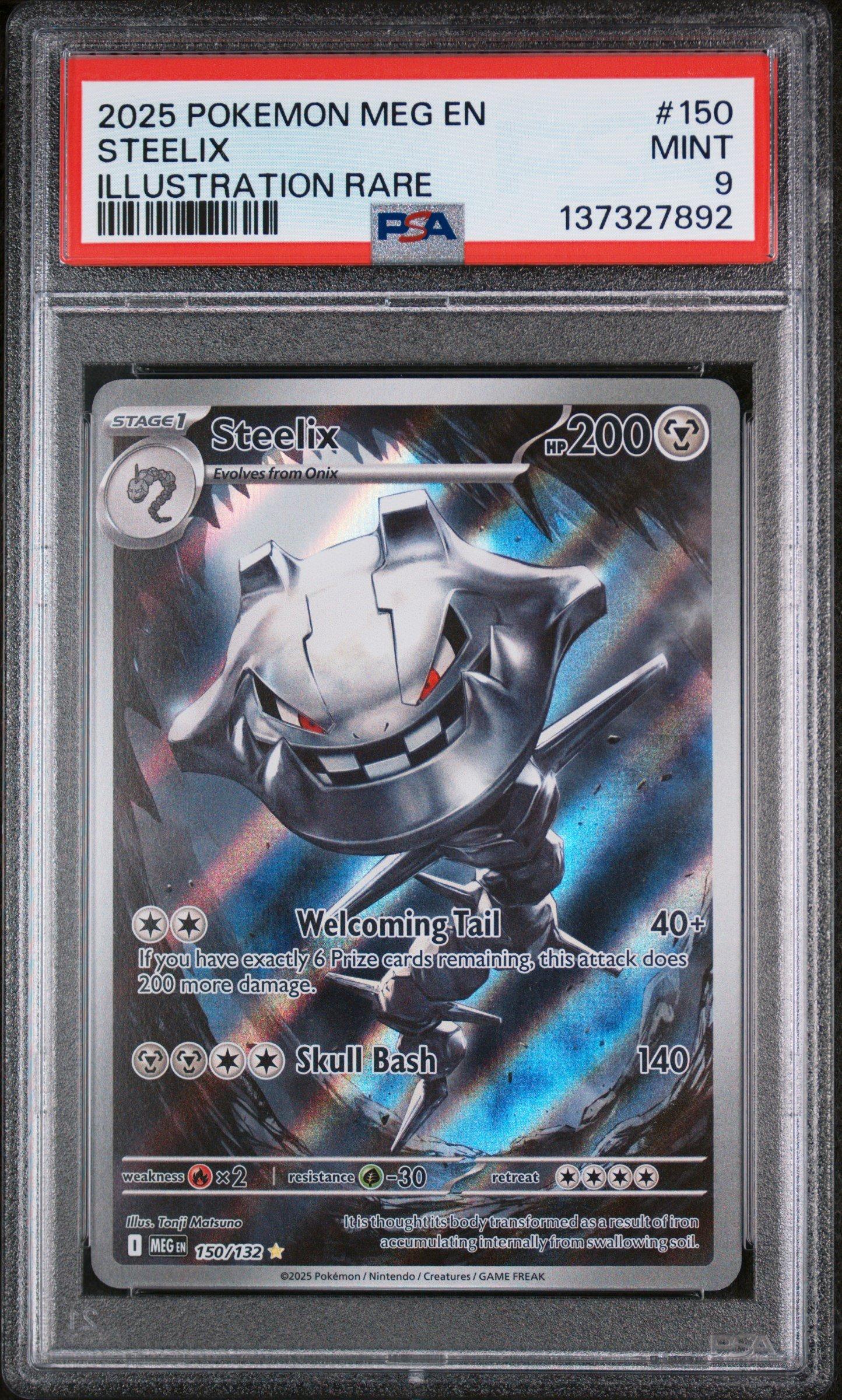 shiny mega steelix pokemon card EX (Full Art) 108/114 Pokmon Hit Points180 HP Form Mega Steelix ex (Pulsing Aura