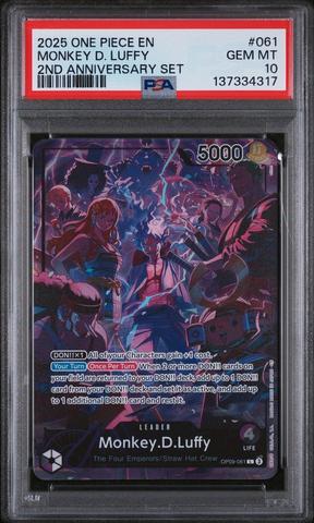 2025 One Piece English Version 2nd Anniversary Set 061 Monkey D