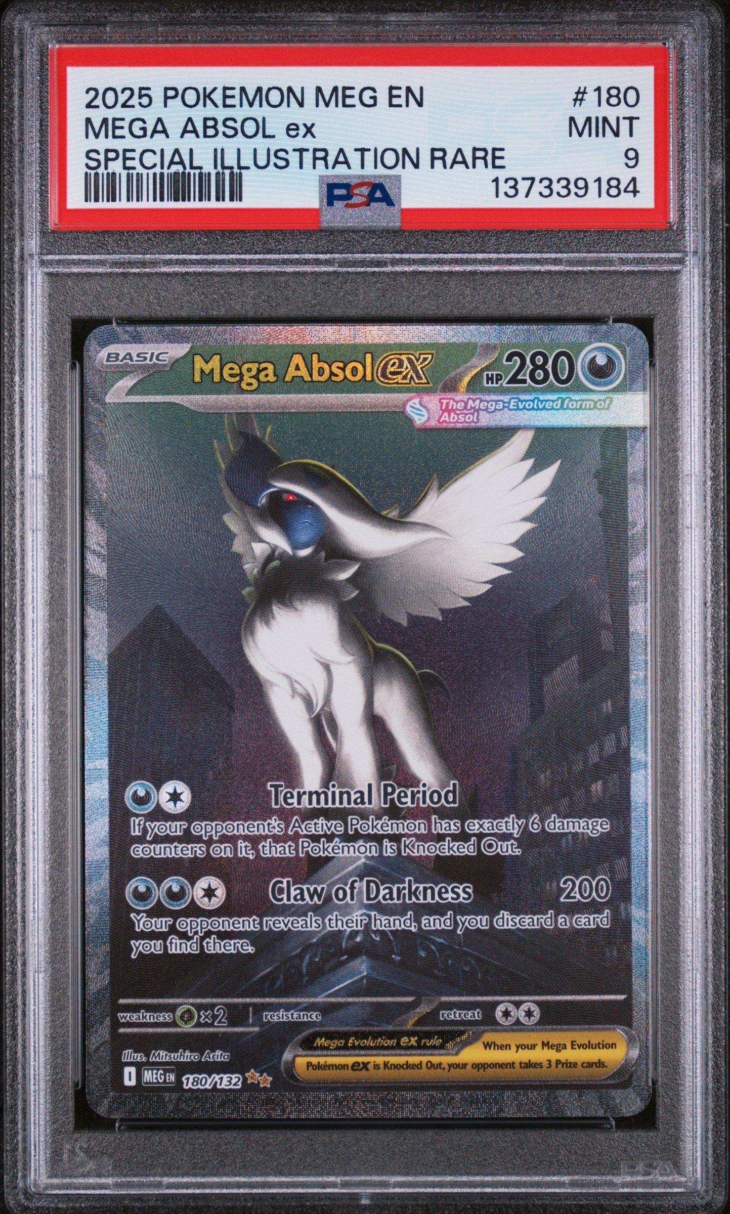 2025 Pokemon Meg En-mega Evolution 180 Mega Absol Ex Special