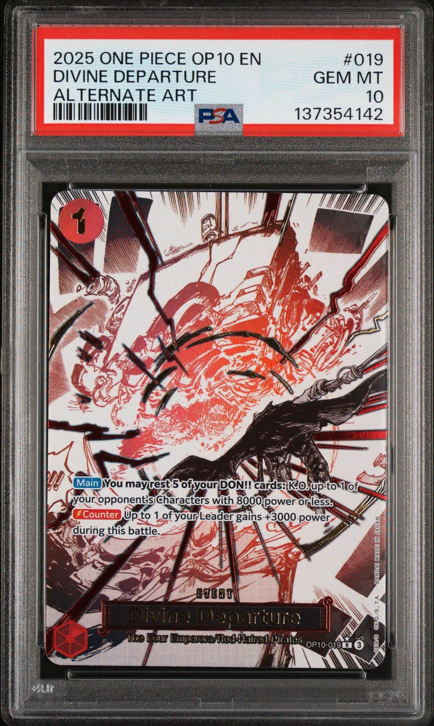 2025 One Piece Op10-royal Blood 019 Divine Departure Alternate Art