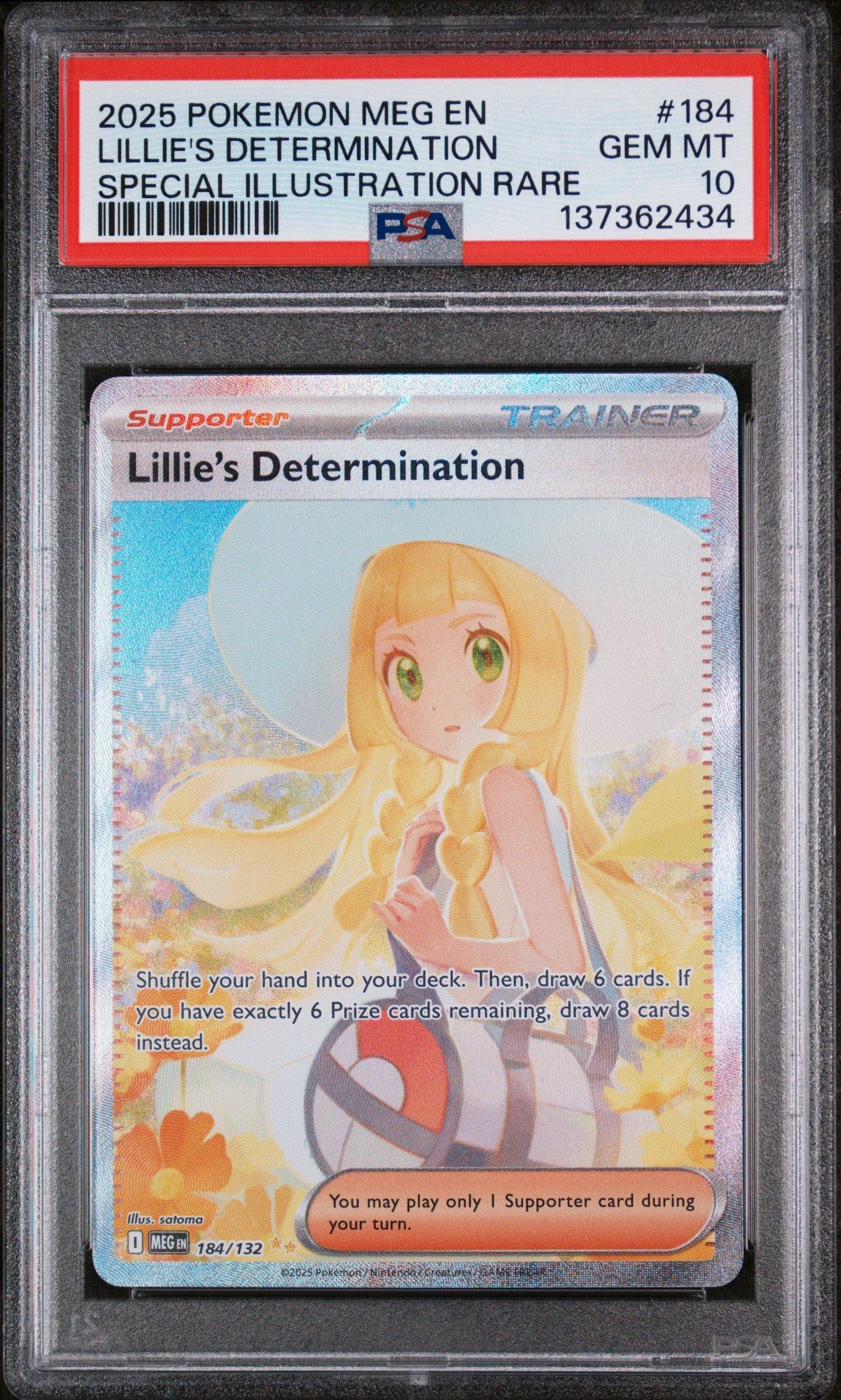 2025 Pokemon Meg En-mega Evolution 184 Lillie's Determination