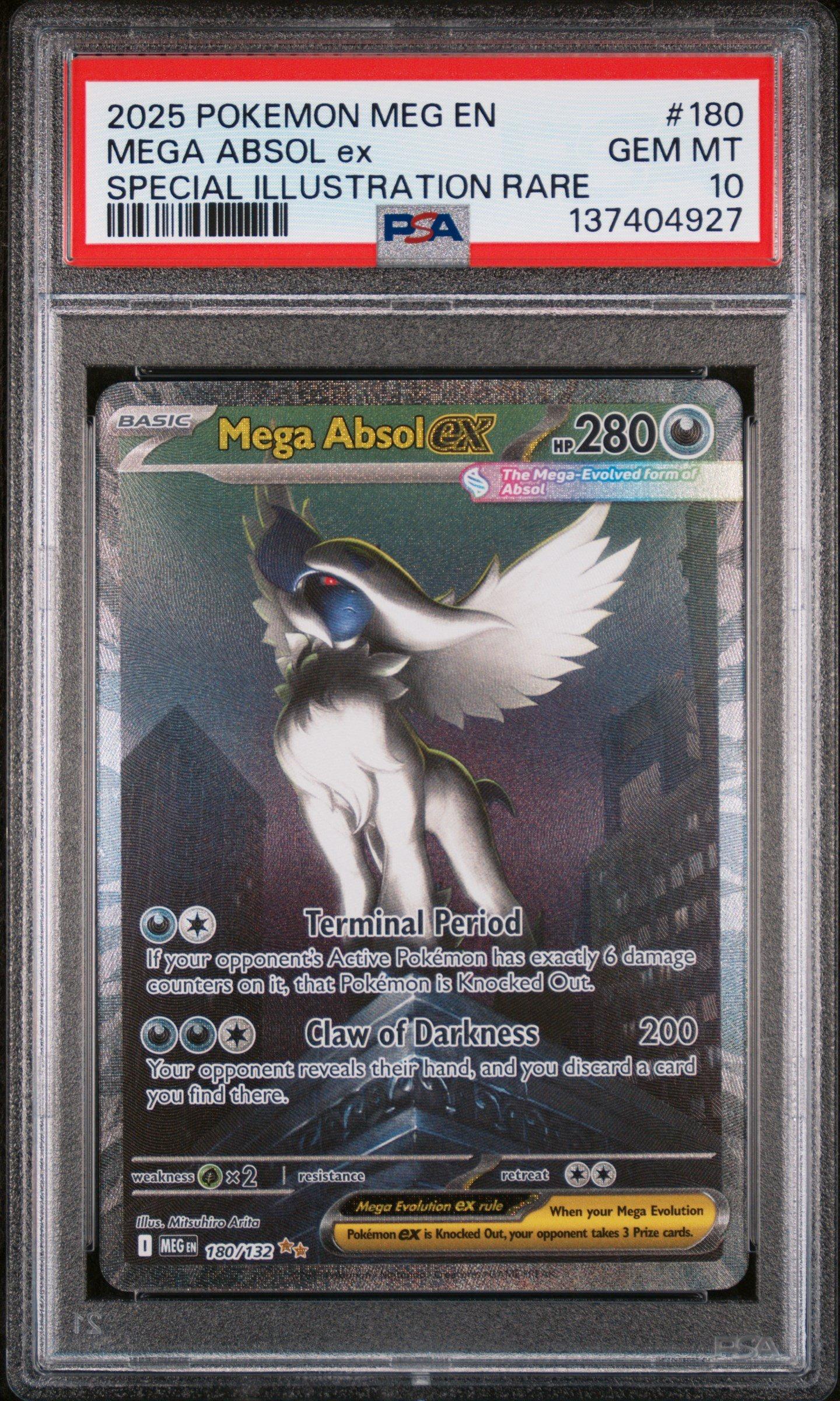 2025 Pokemon Meg En-mega Evolution 180 Mega Absol Ex Special