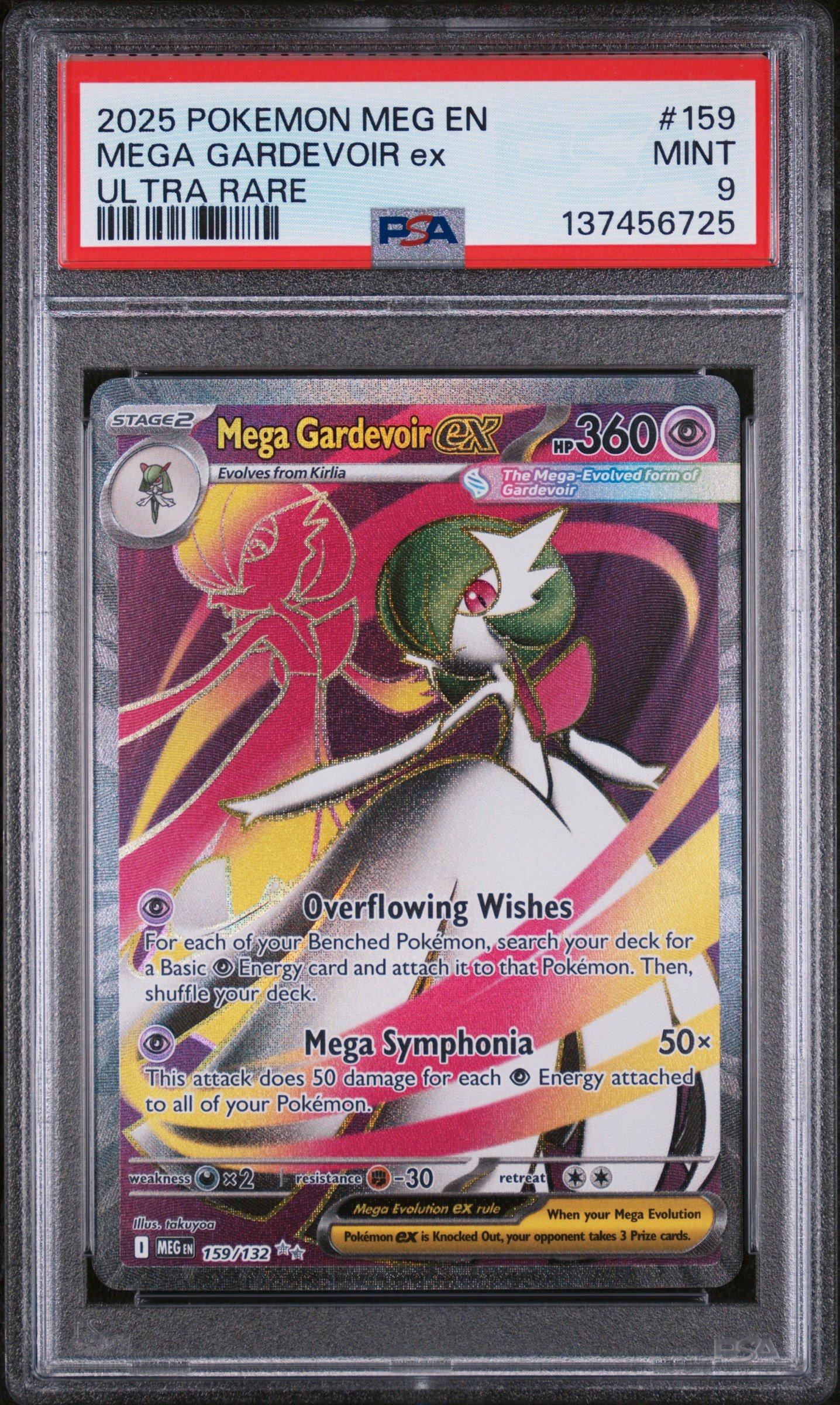2025 Pokemon Meg En-mega Evolution 159 Mega Gardevoir Ex Ultra