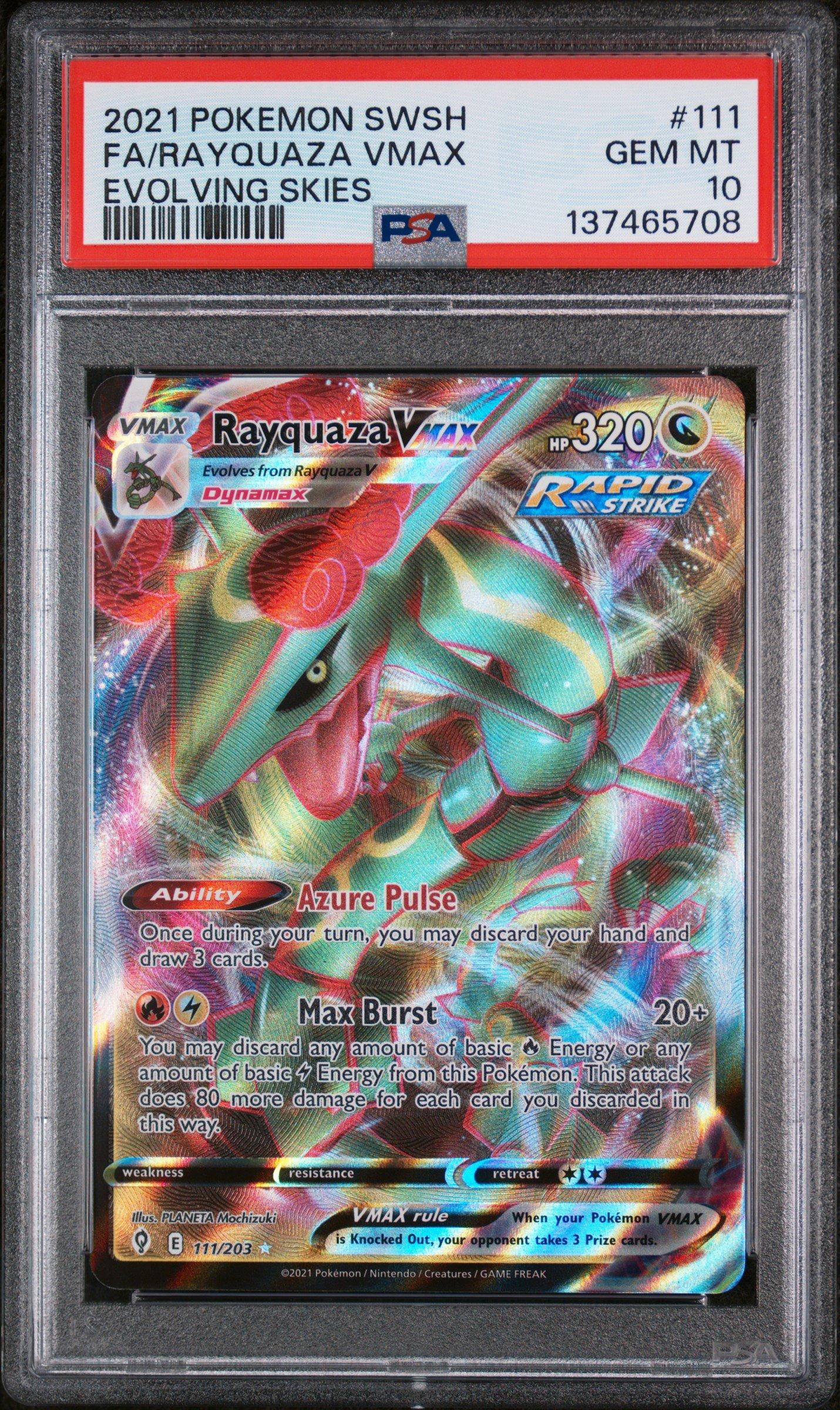pokemon cards rayquaza vmax Card Game/[S8b] Climax]Rayquaza VMAX 252/184 CSR Foil | Buy from TCG Republic this PSA 9 card is the perfect way to showcase your collection. THIS Rayquaza VMAX is INSANE