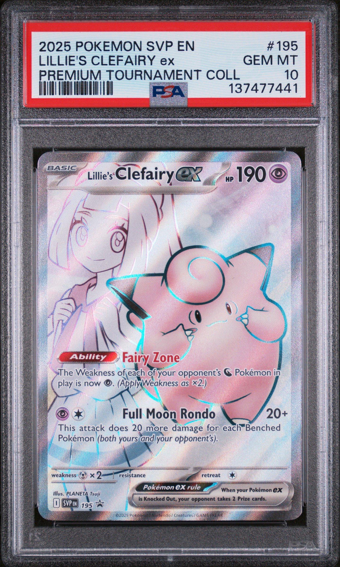 2025 Pokemon Svp En-sv Black Star Promo 195 Lillie's Clefairy Ex