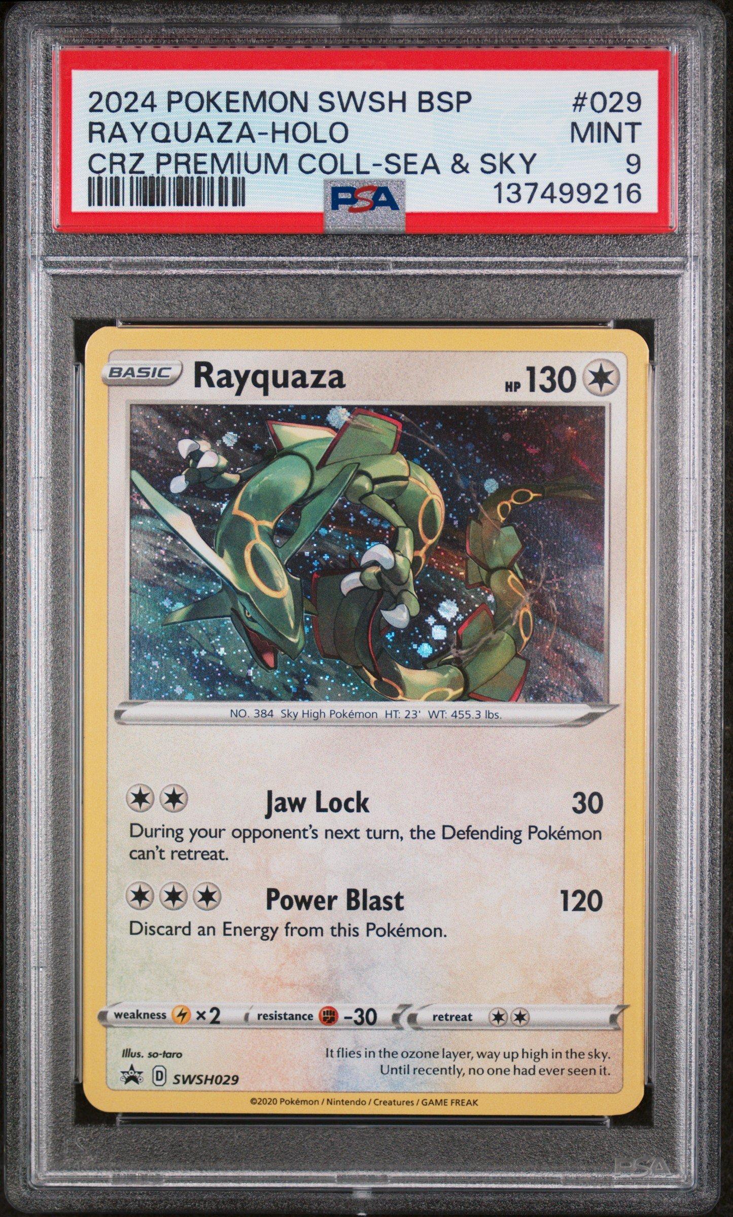 2024 Pokemon Swsh Black Star Promo 029 Rayquaza-holo Crown Zenith