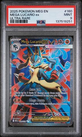 2025 Pokemon Meg En-mega Evolution 160 Mega Lucario Ex Ultra Rare
