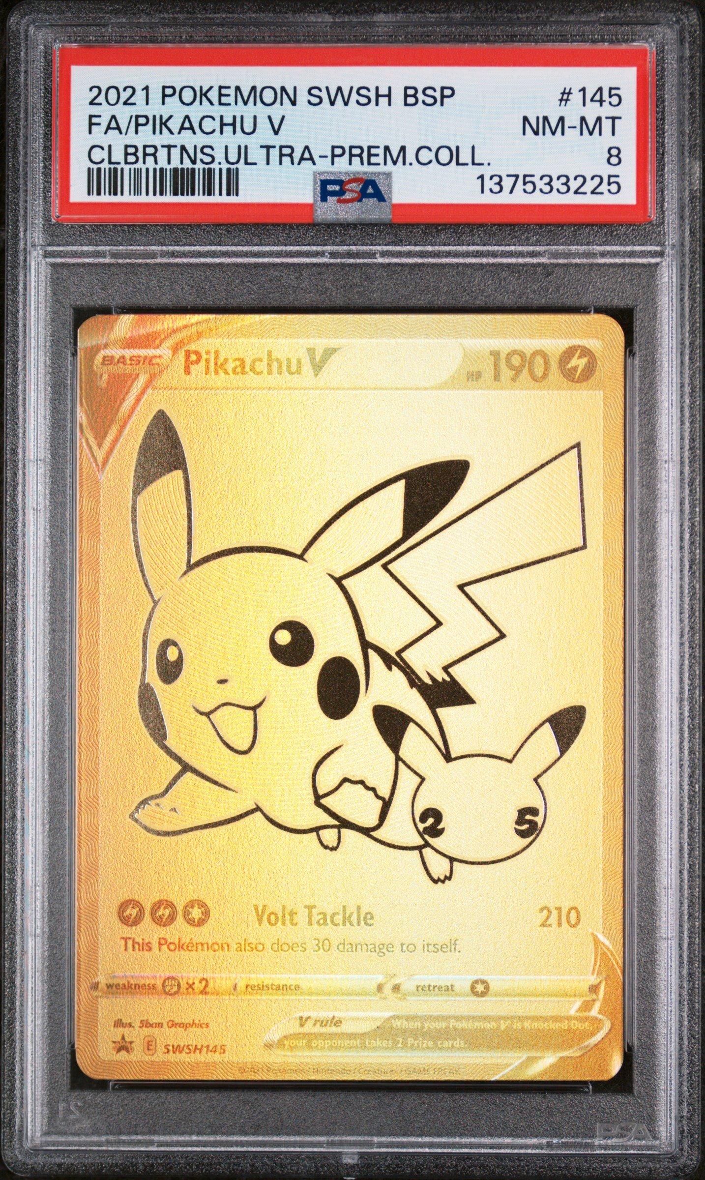 2021 Pokemon Swsh Black Star Promo 145 Full Art/pikachu V