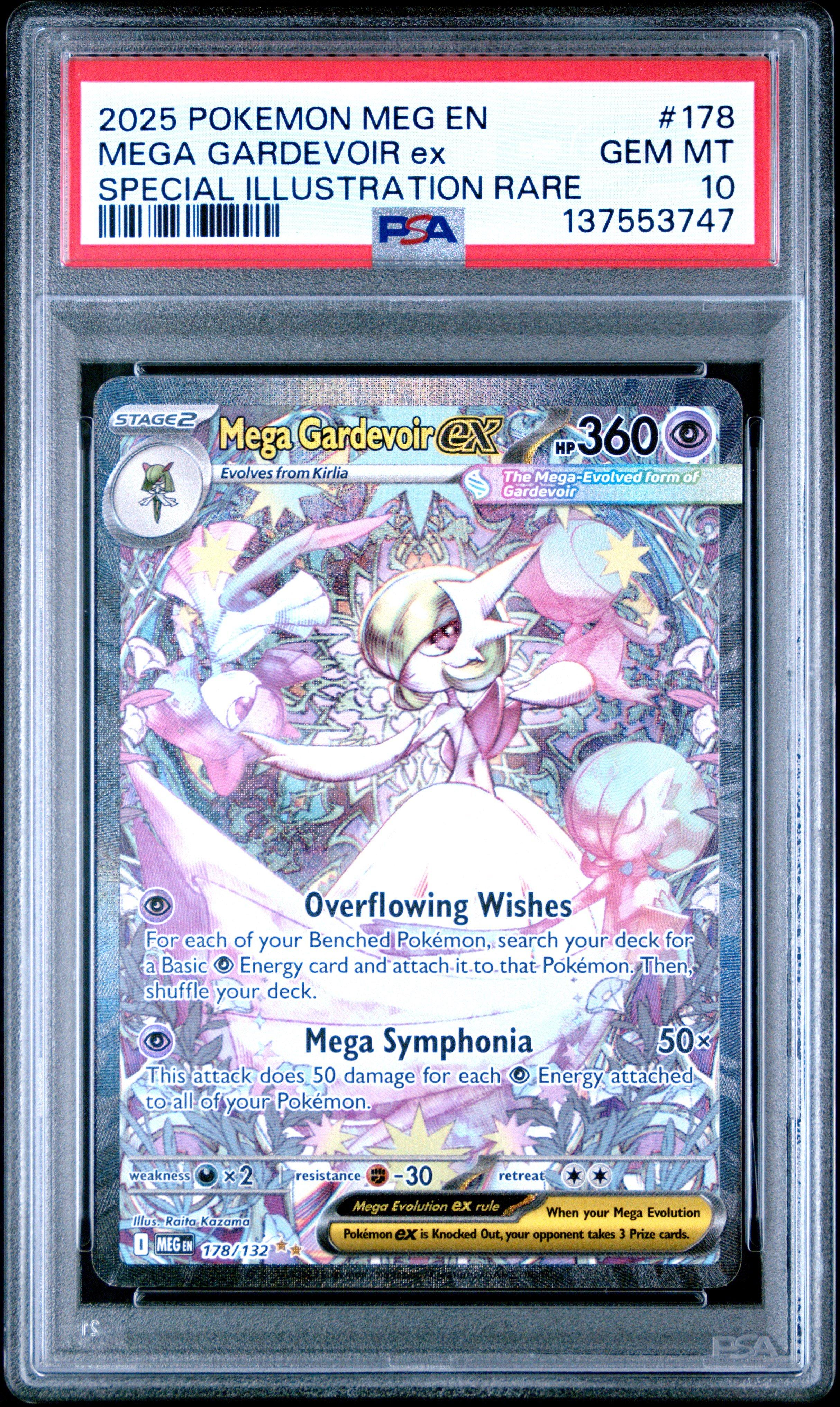 2025 Pokemon Meg En-mega Evolution 178 Mega Gardevoir Ex Special